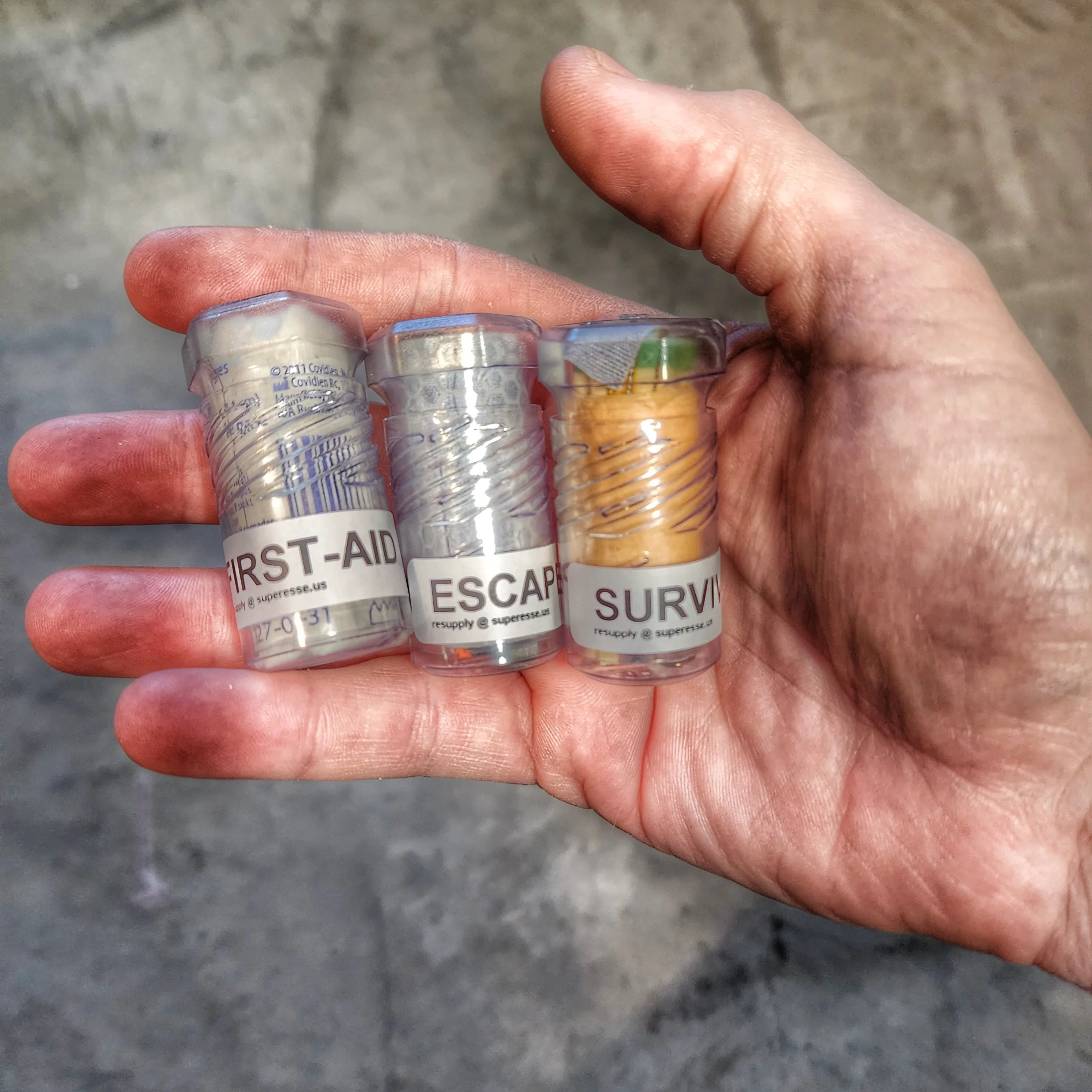 Drop Shell - Polymer Capsule filled with Survival, Escape, and First-Aid Supplies. - Image 2