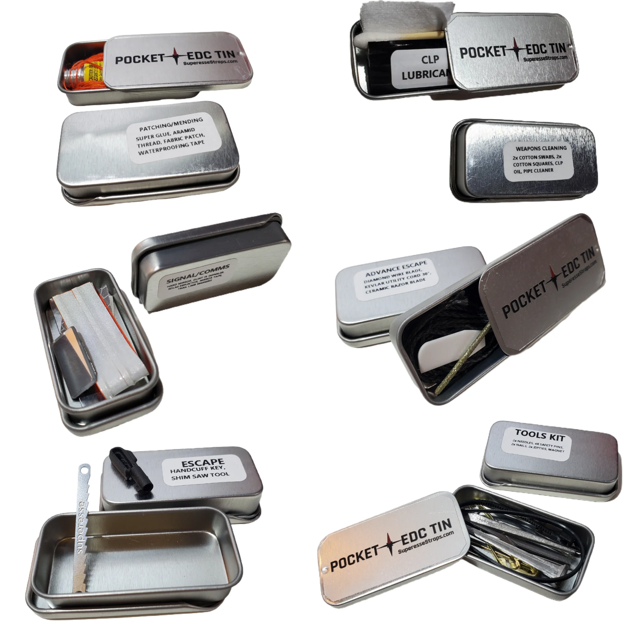 EDC Pocket Tin - Compartmentalized Survival Kits - Image 29
