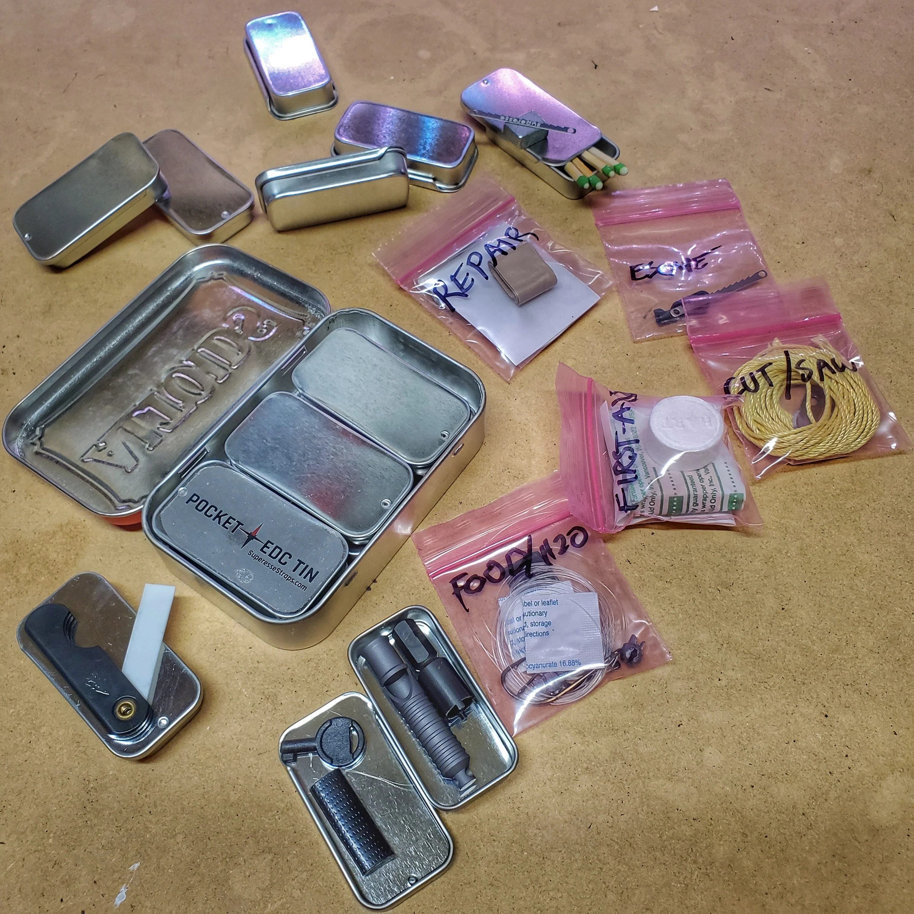 EDC Pocket Tin - Compartmentalized Survival Kits - Image 32