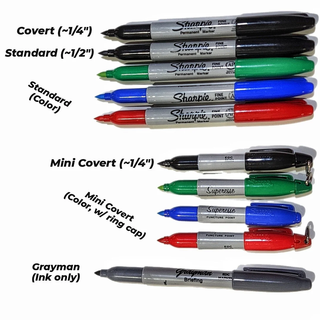 EDC Puncture Markers - Self Defense Marker and/or Grayman Sharpie - Image 53