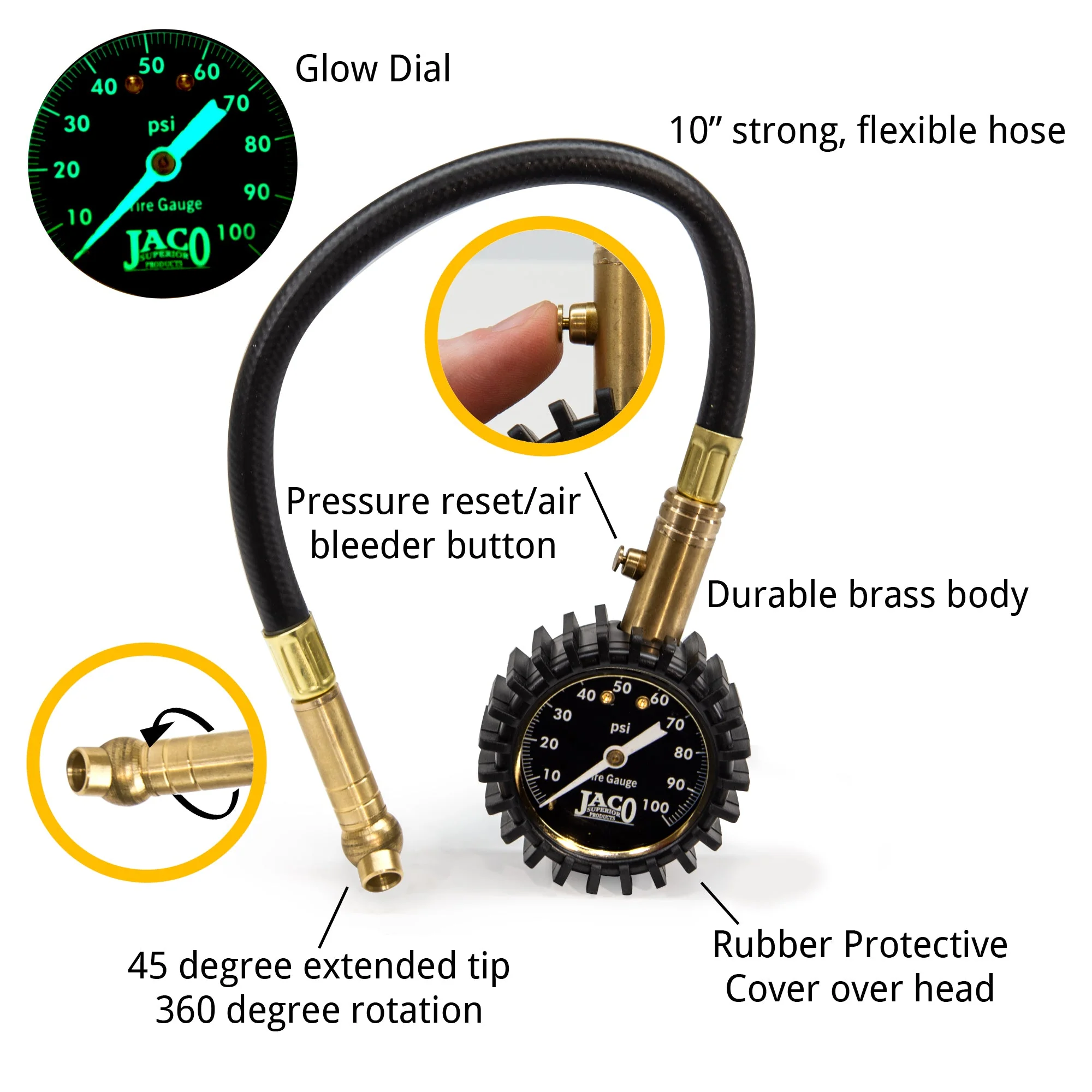 ElitePro™ Tire Pressure Gauge - 100 PSI - Image 2