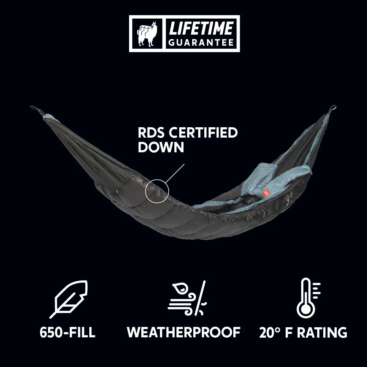 Evolution 20 Down Sleeping Bag Hammock - Image 2