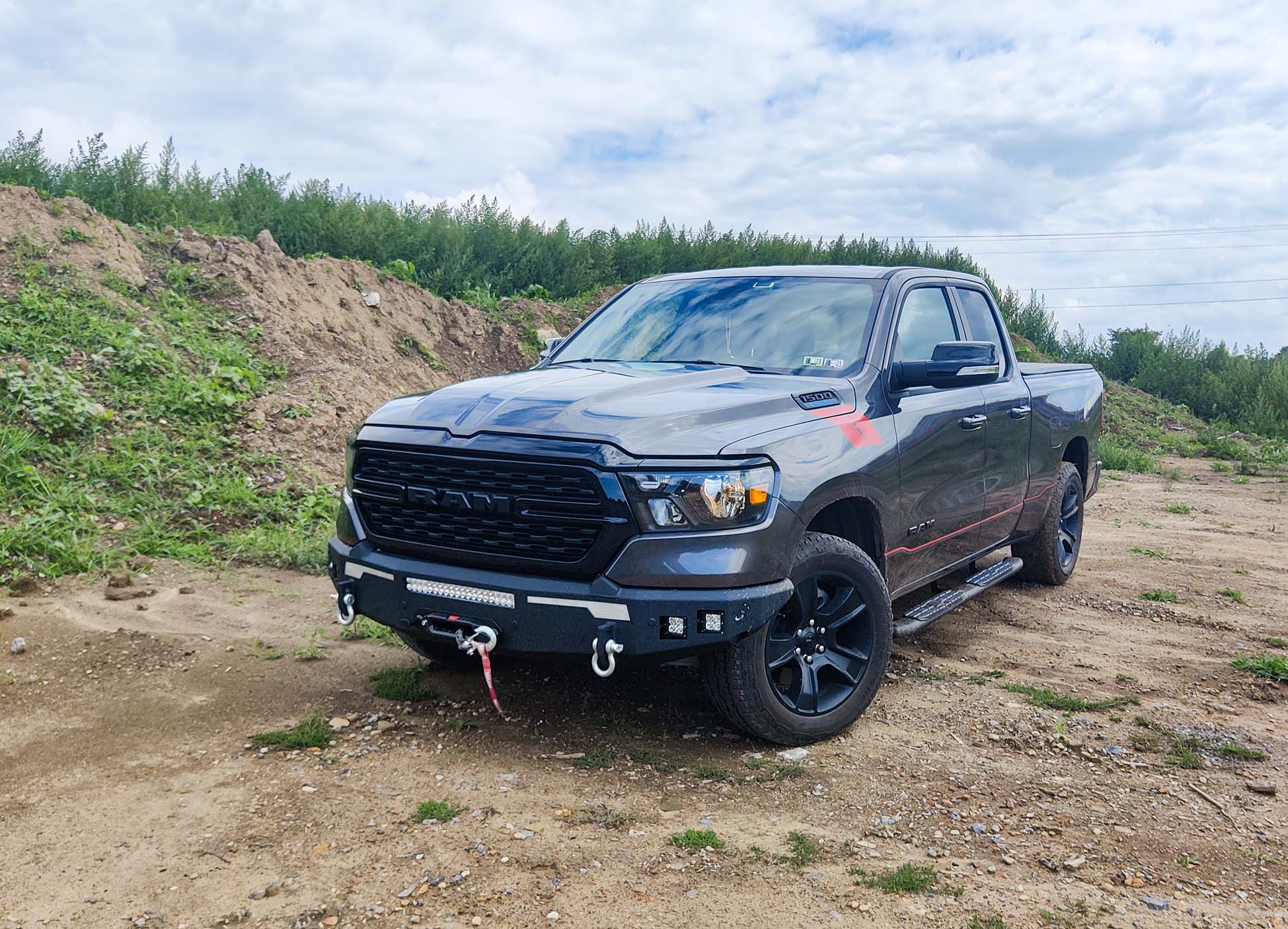 Fishbone Offroad Pike Front Bumper for 2019-2024 Dodge Ram FB22400 - Image 4