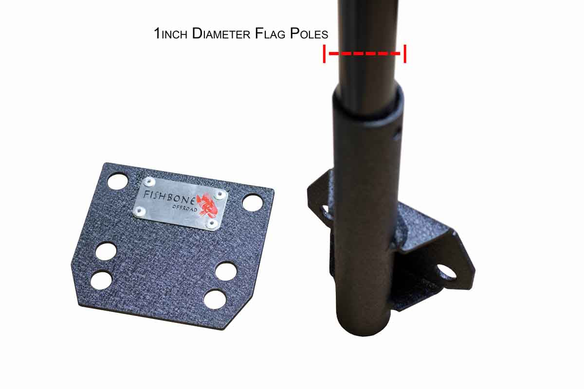 Fishbone Offroad Truck Bed Flag Mount FB21329 - Image 4