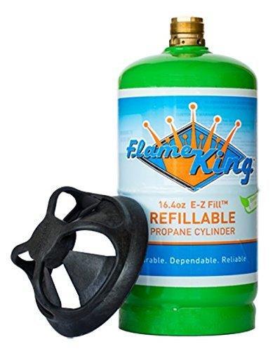 Flame King 2 pack Eco Friendly Sustainable 1lb Refillable Propane Tank LP Cylinder - Image 3