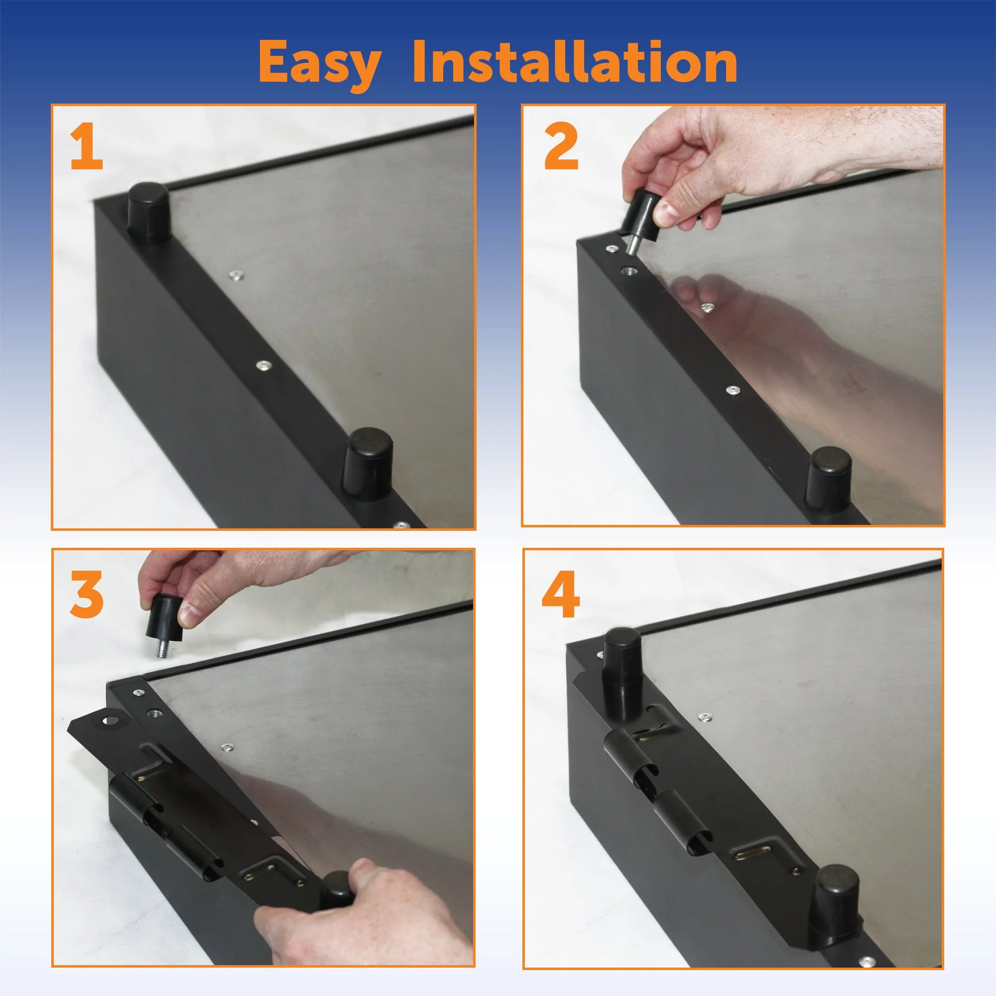Flame King Bracket for Tabletop Griddles Connects via Leg Screws - Image 3