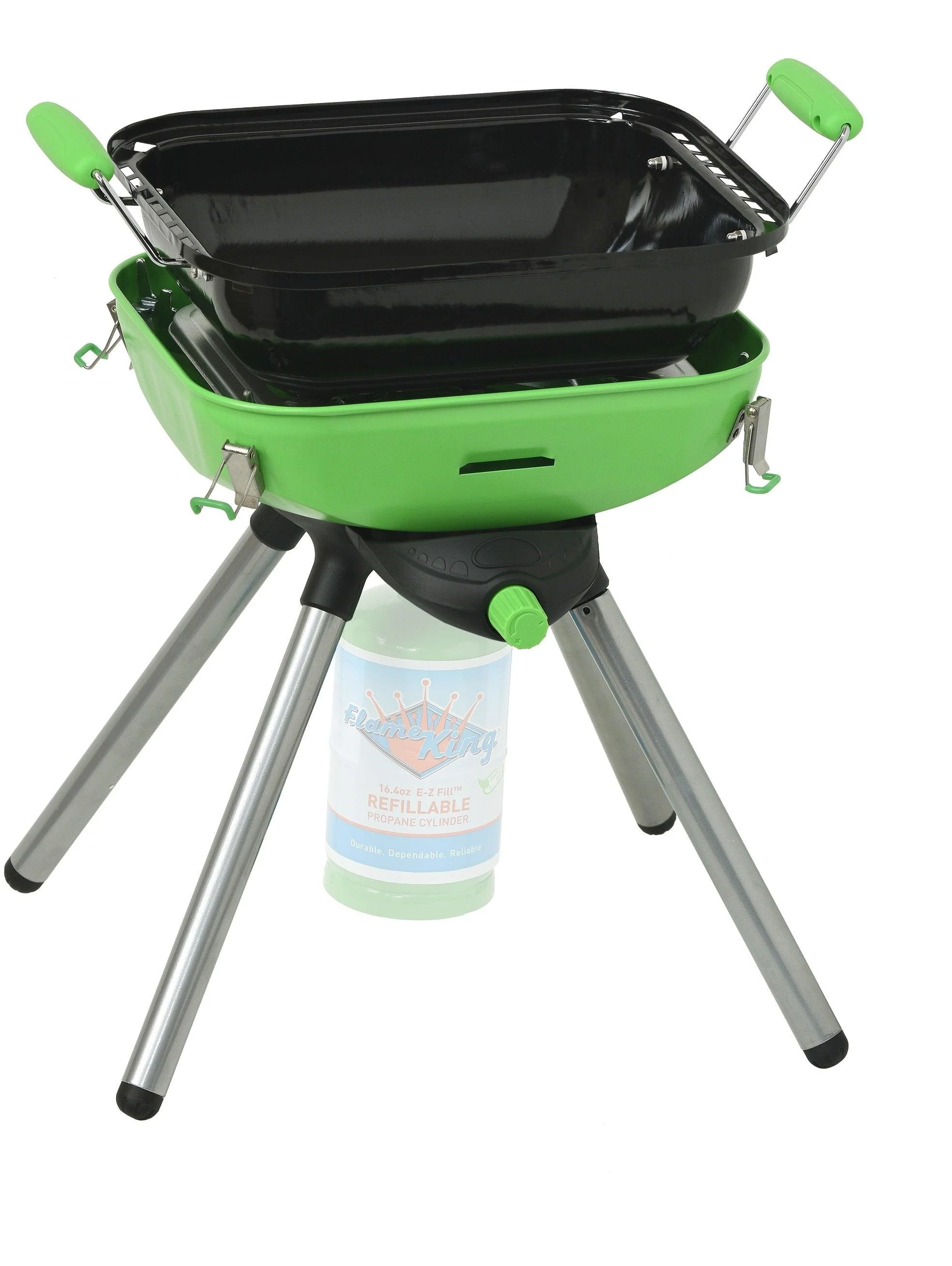 Flame King Multi-Function Portable BBQ Grill Camp Stove Camping - Image 5