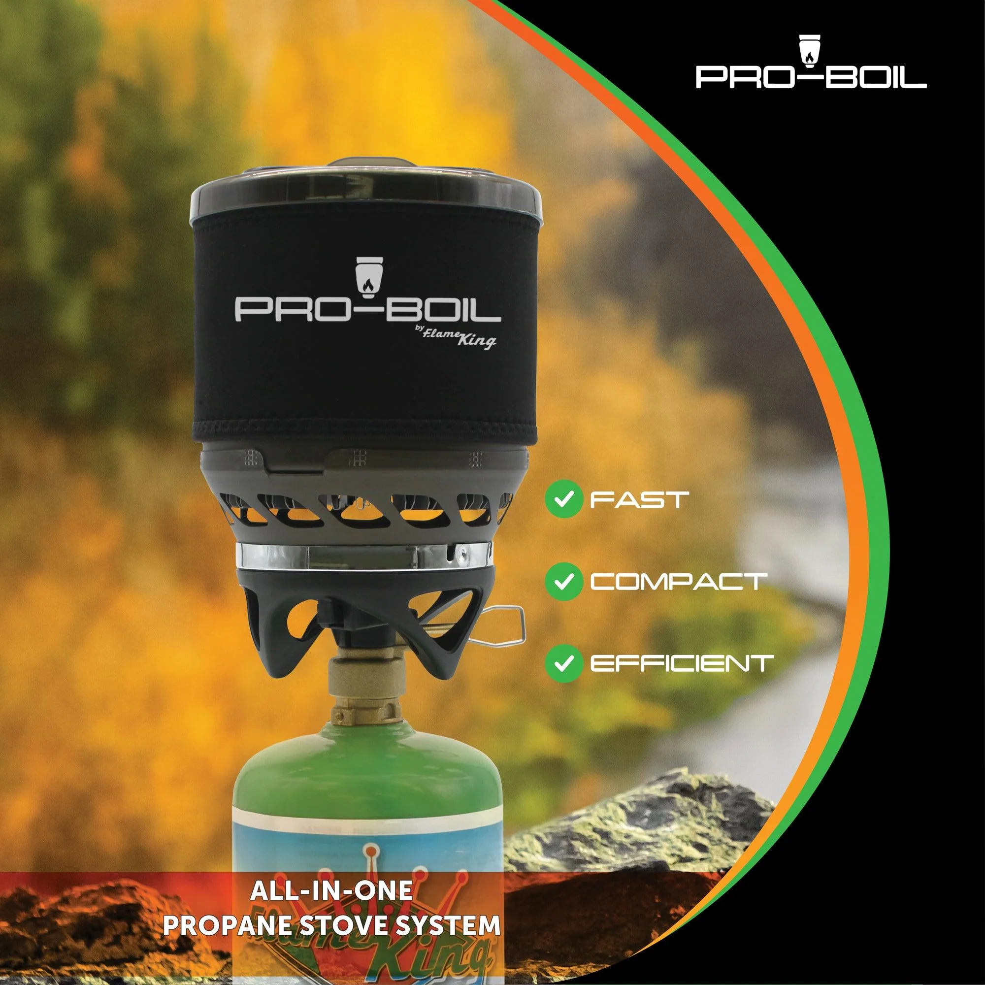 Flame King Pro-Boil Camping and Backpacking Stove Cooking System - Image 4