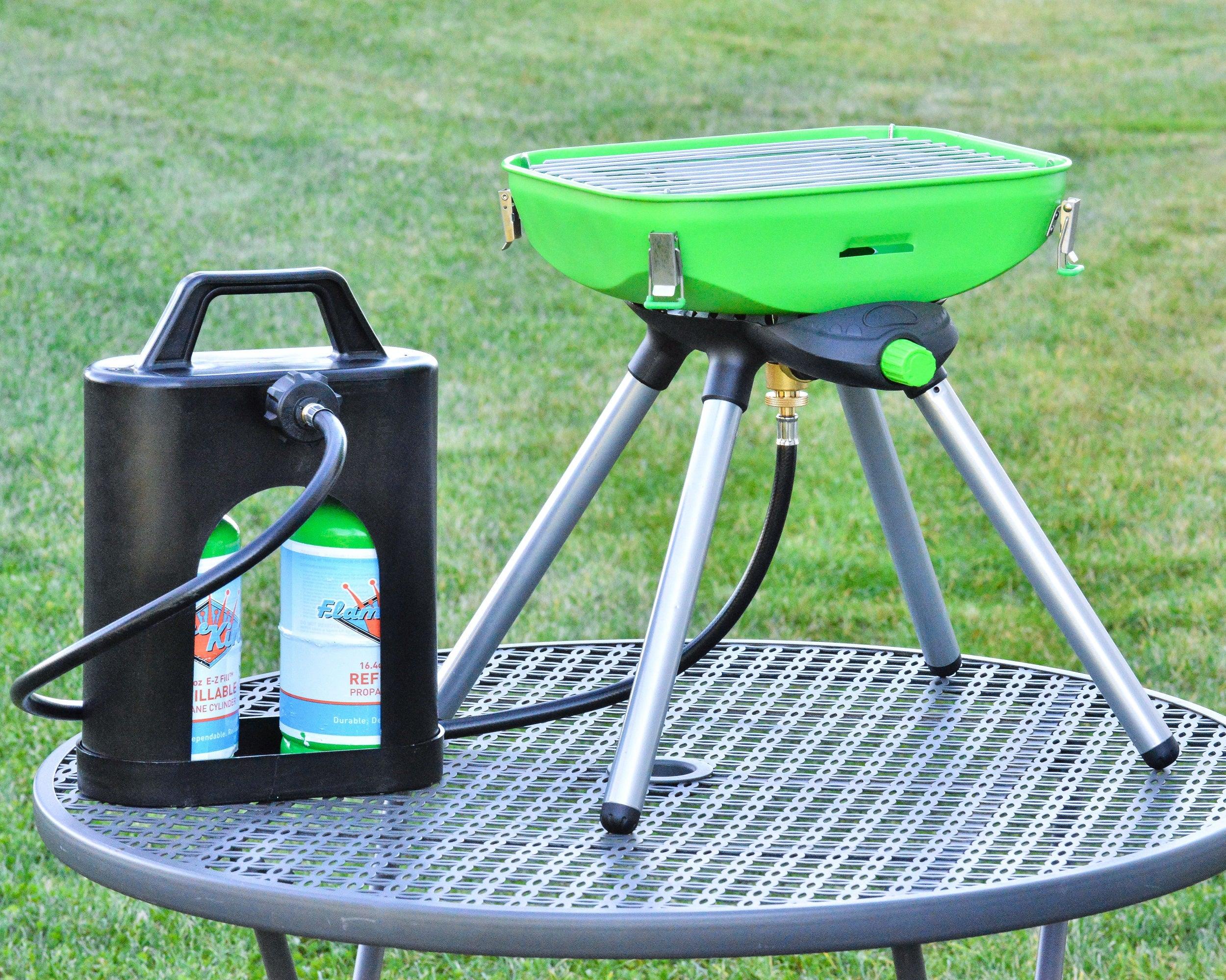 Flame King ProBoost Dual 1LB Propane Tank Carrier - Image 11