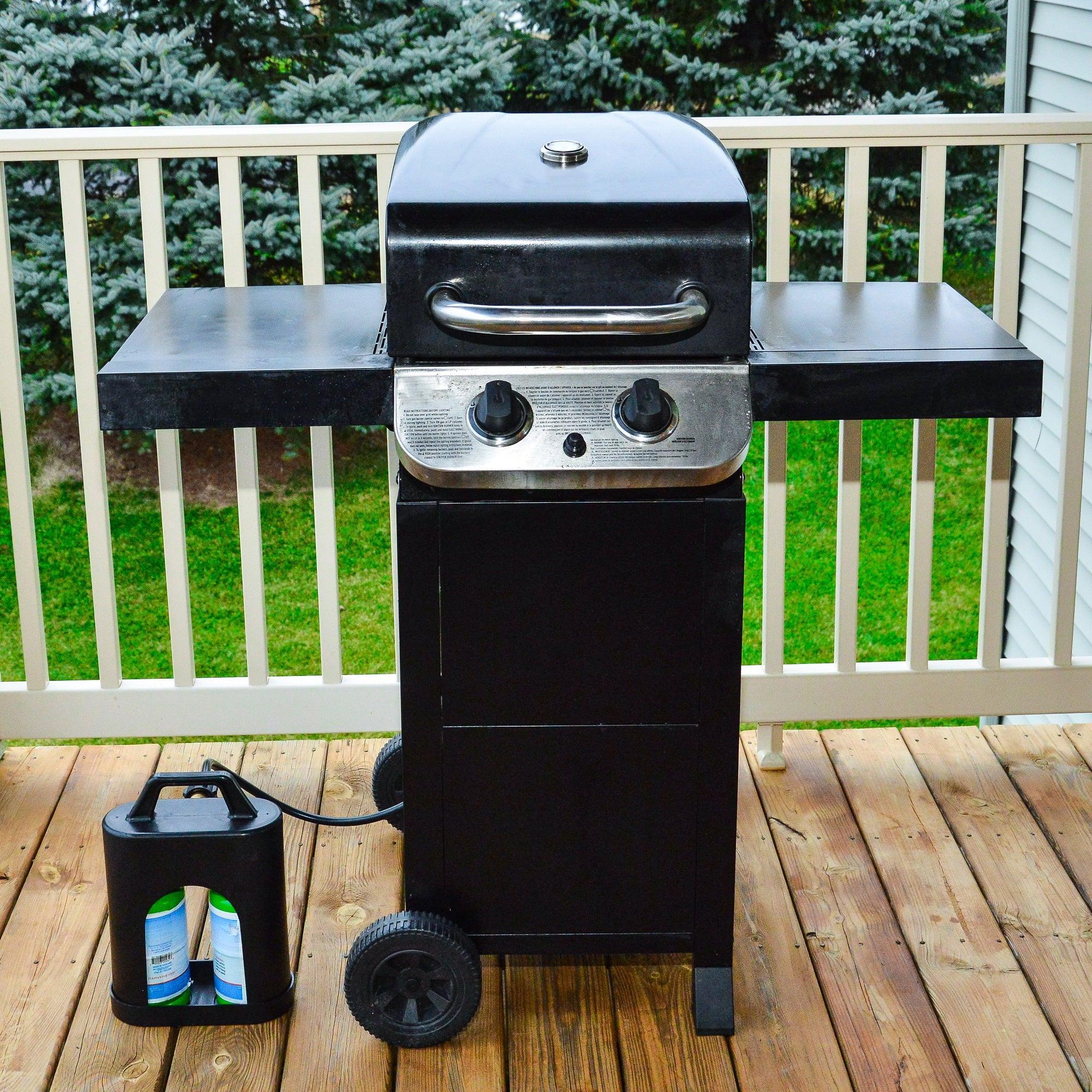 Flame King ProBoost Dual 1LB Propane Tank Carrier - Image 9