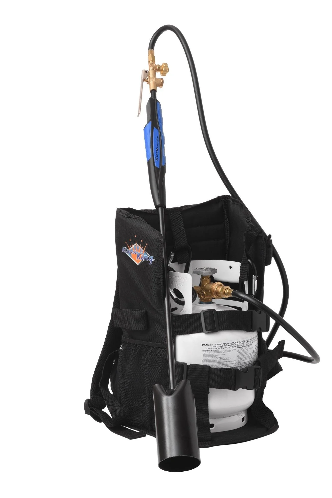 Flame King Propane Tank Backpack Carrier for 5lb or 10lb Cylinder For Weed Burner Torch - Image 10