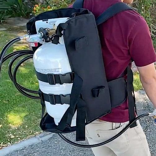 Flame King Propane Tank Backpack Carrier for 5lb or 10lb Cylinder For Weed Burner Torch - Image 2