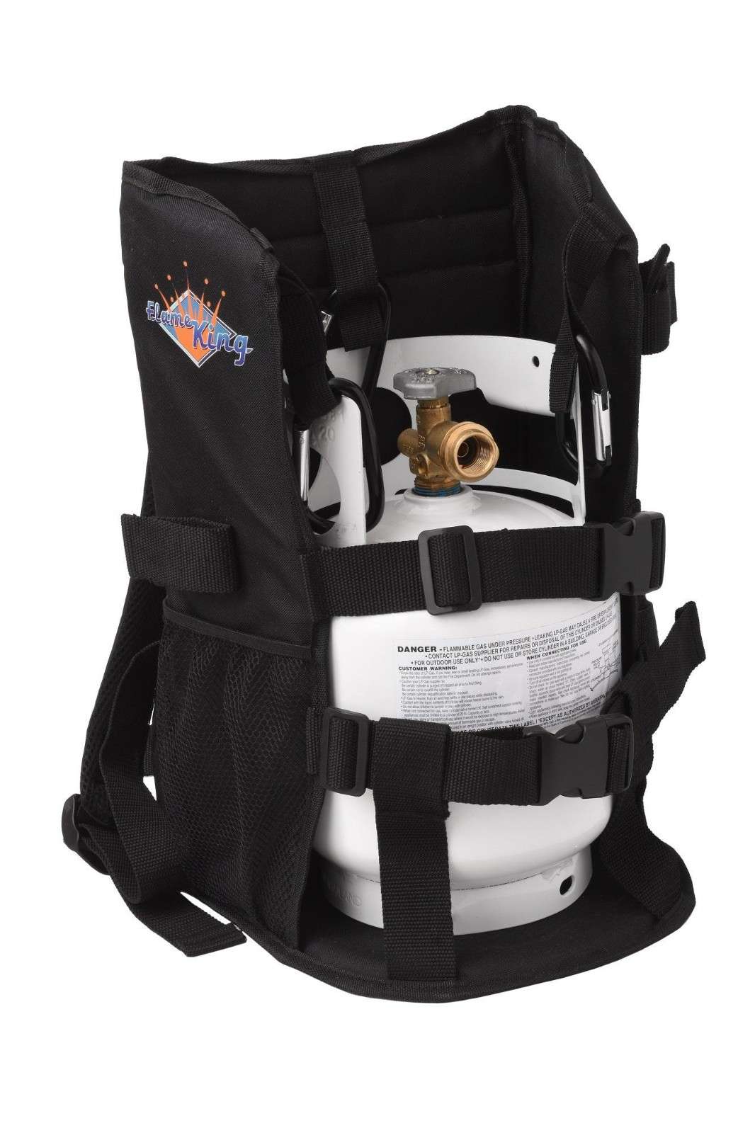 Flame King Propane Tank Backpack Carrier for 5lb or 10lb Cylinder For Weed Burner Torch - Image 3