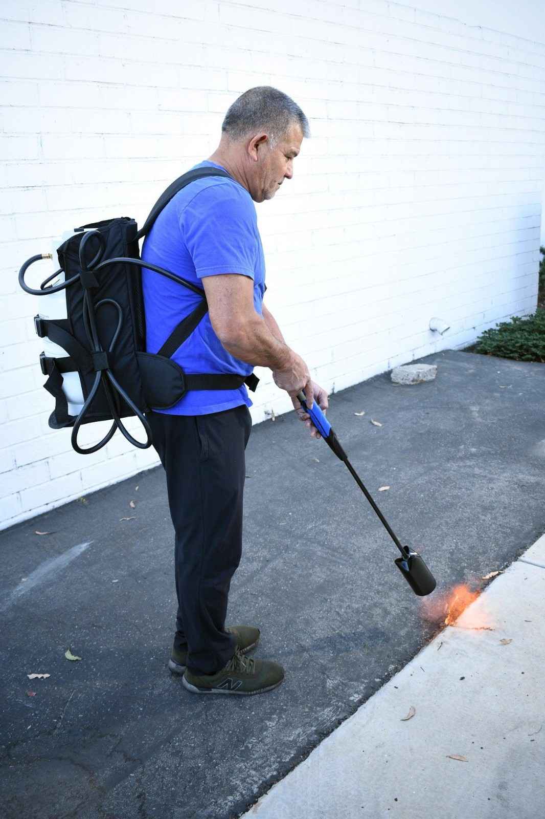 Flame King Propane Tank Backpack Carrier for 5lb or 10lb Cylinder For Weed Burner Torch - Image 7