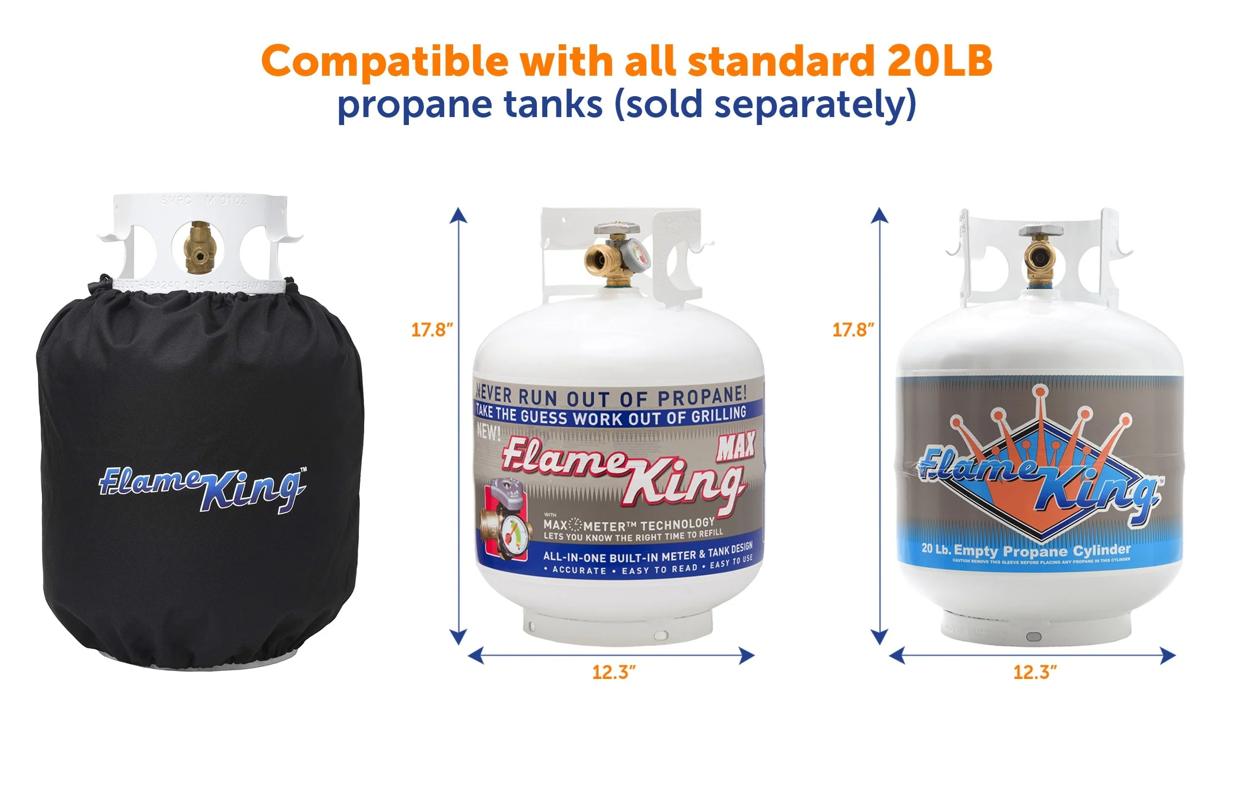 Flame King Propane Tank Cover for 20 lb Cylinder - Image 4