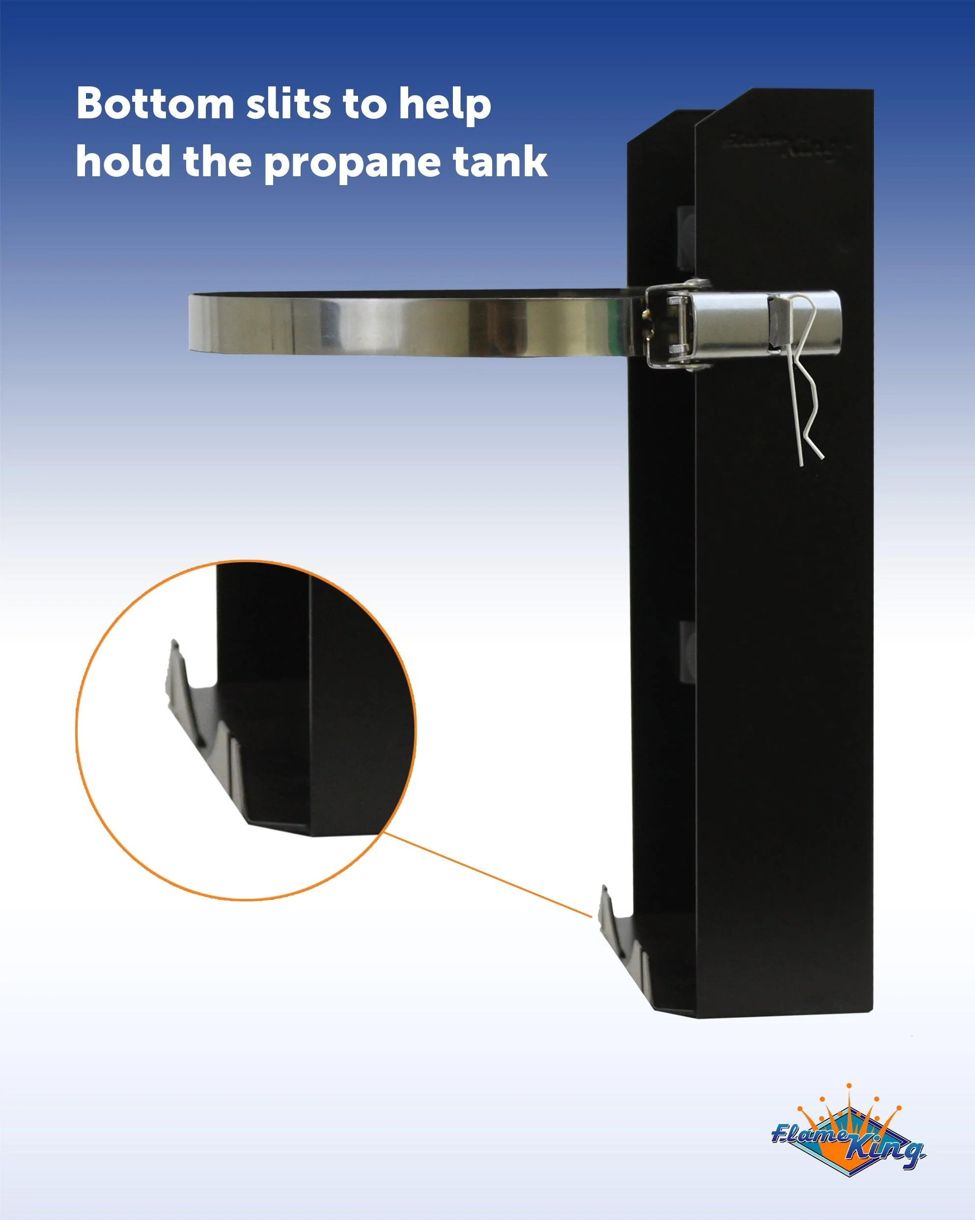 Flame King T-Racks 10lb Propane Tank Mounting Brackets Strap Campervan Overland Vehicles - Image 4