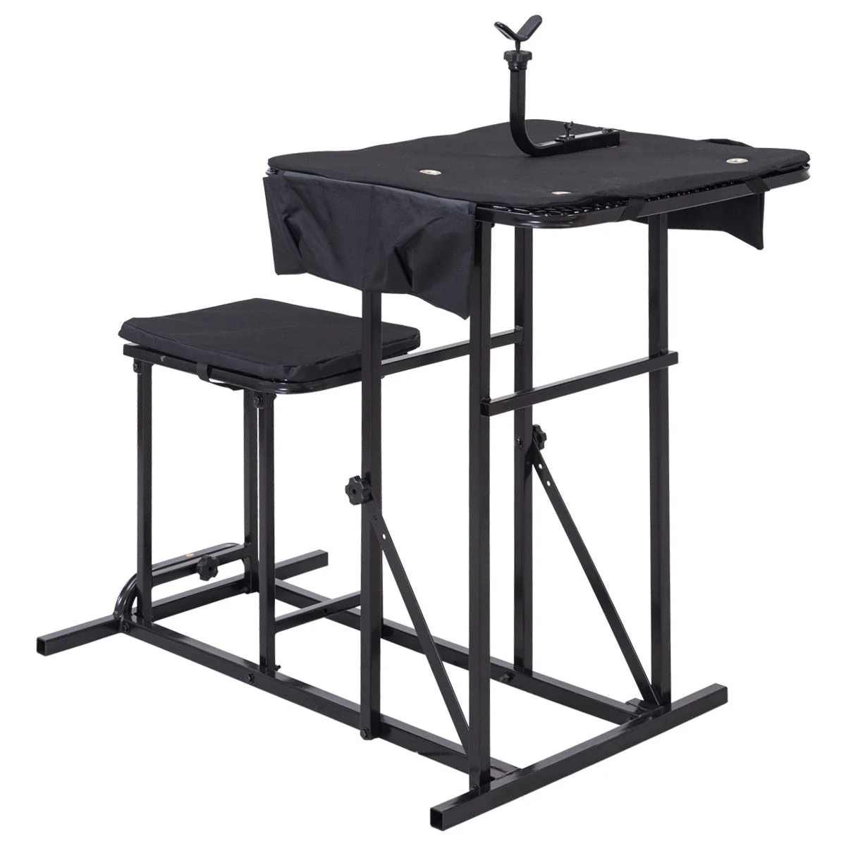 Foldable Shooting Bench with Adjustable Height Table - Image 5