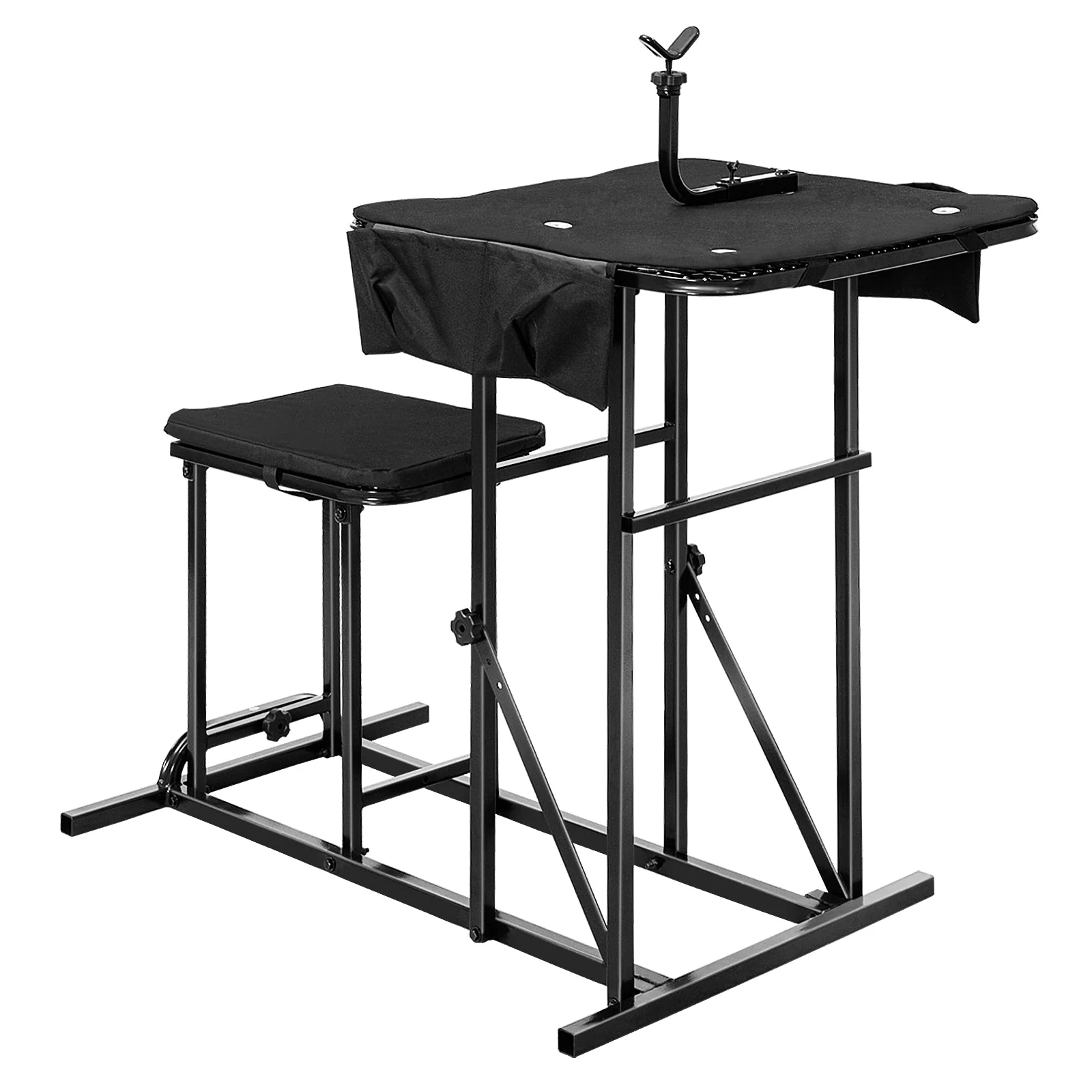 Foldable Shooting Bench with Adjustable Height Table - Image 8