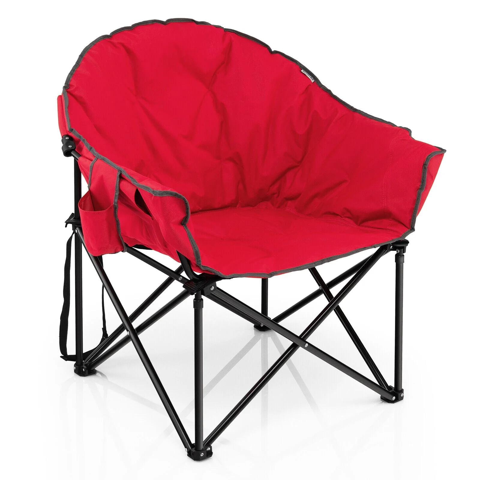 Folding Camping Moon Padded Chair with Carrying Bag - Image 12