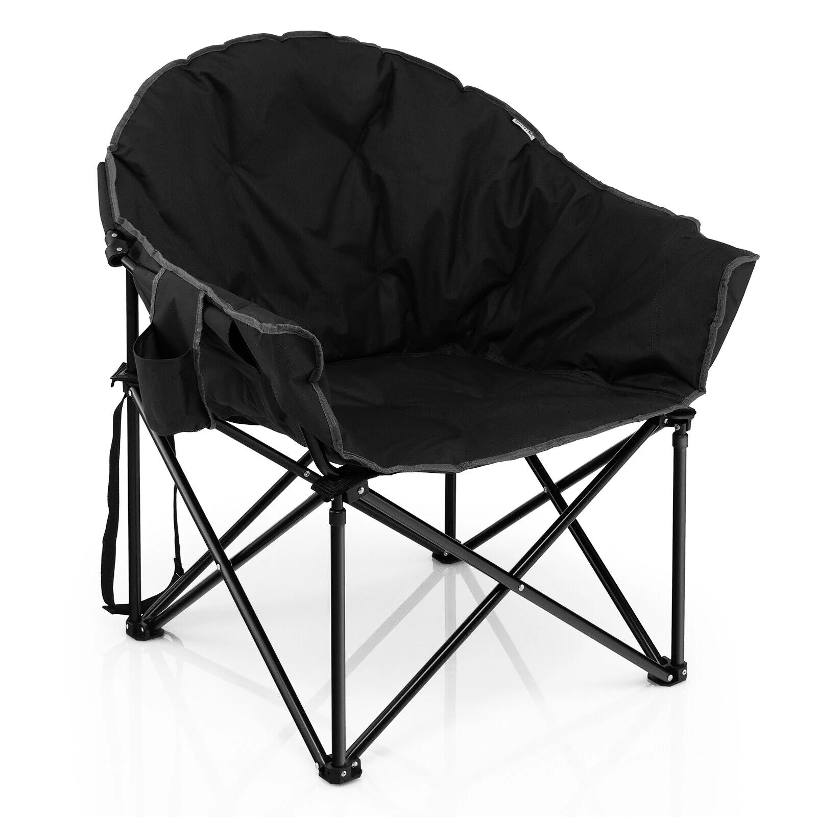 Folding Camping Moon Padded Chair with Carrying Bag - Image 3