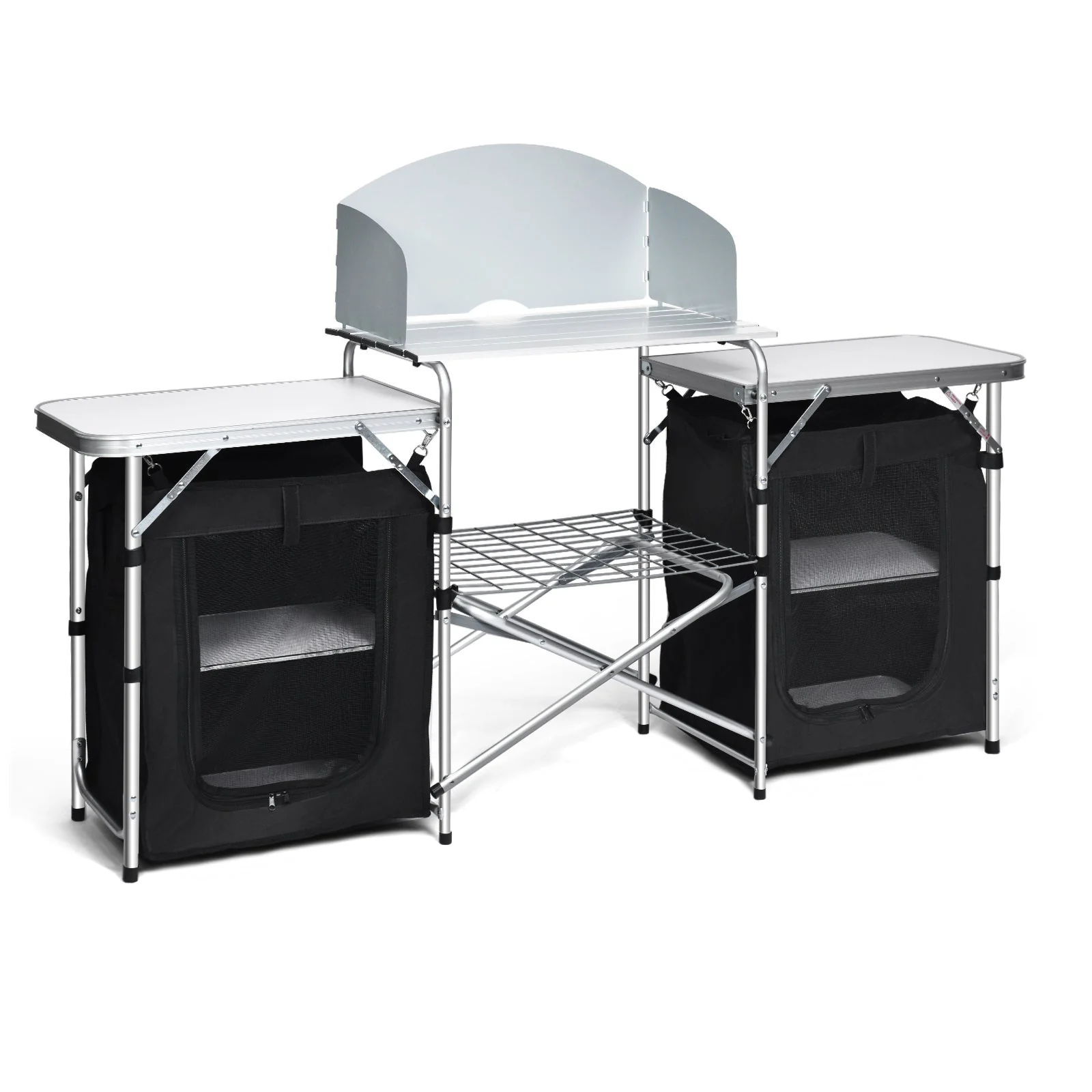 Folding Camping Table with Storage Organizer - Image 3