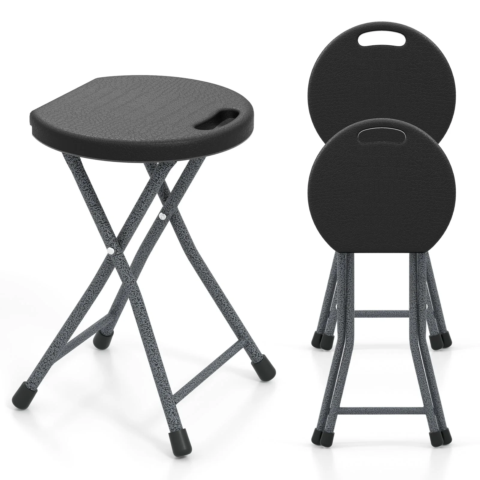 Folding Stool with Built-in Handle for Adults - Image 11