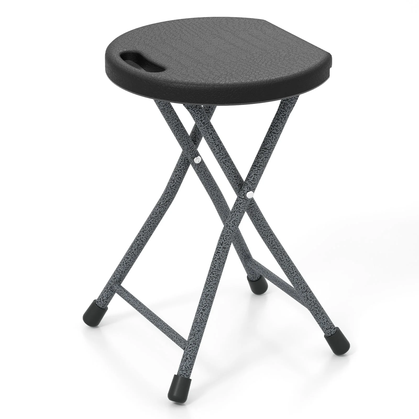 Folding Stool with Built-in Handle for Adults - Image 2