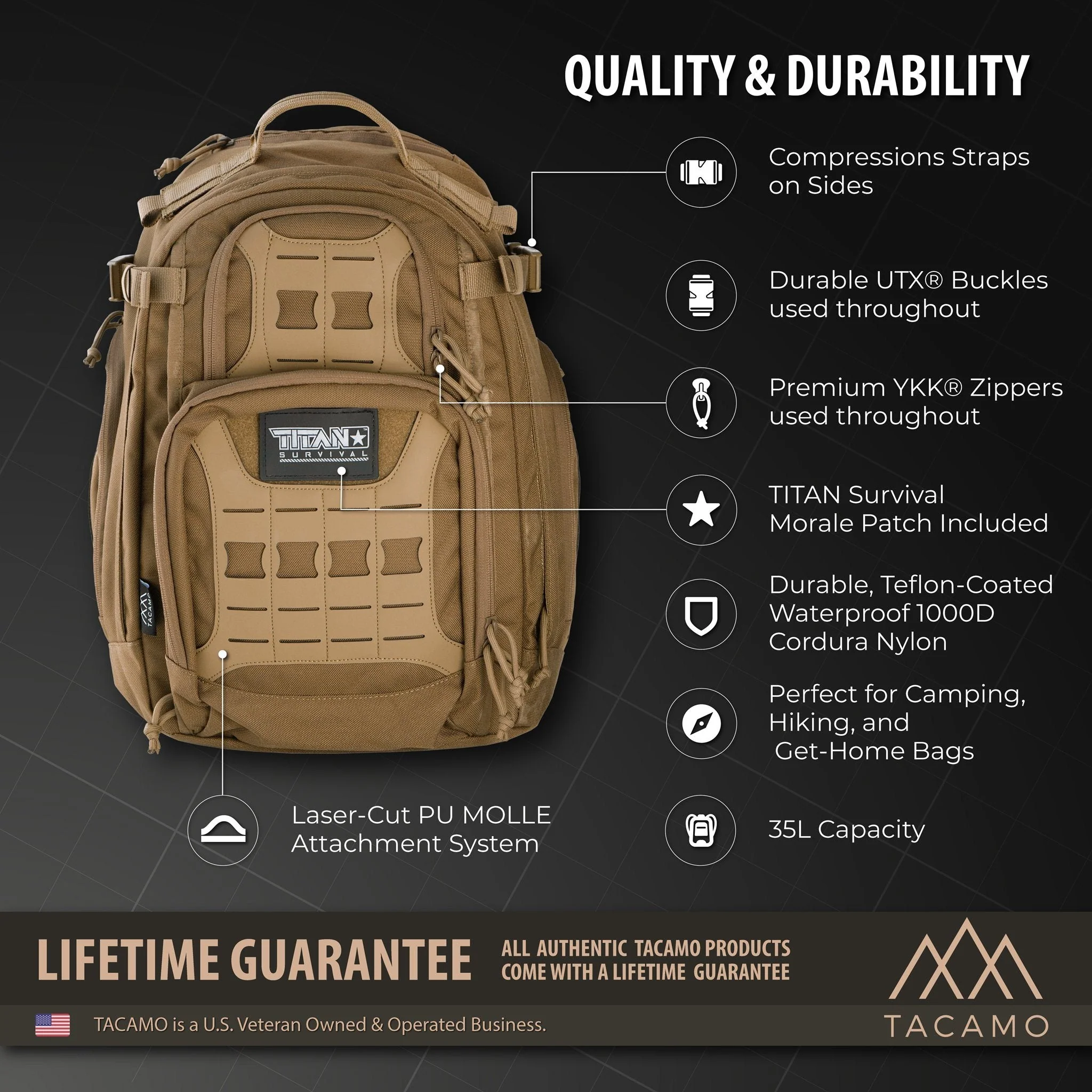 GH35 35L 24-Hour Tactical Backpack - Image 2