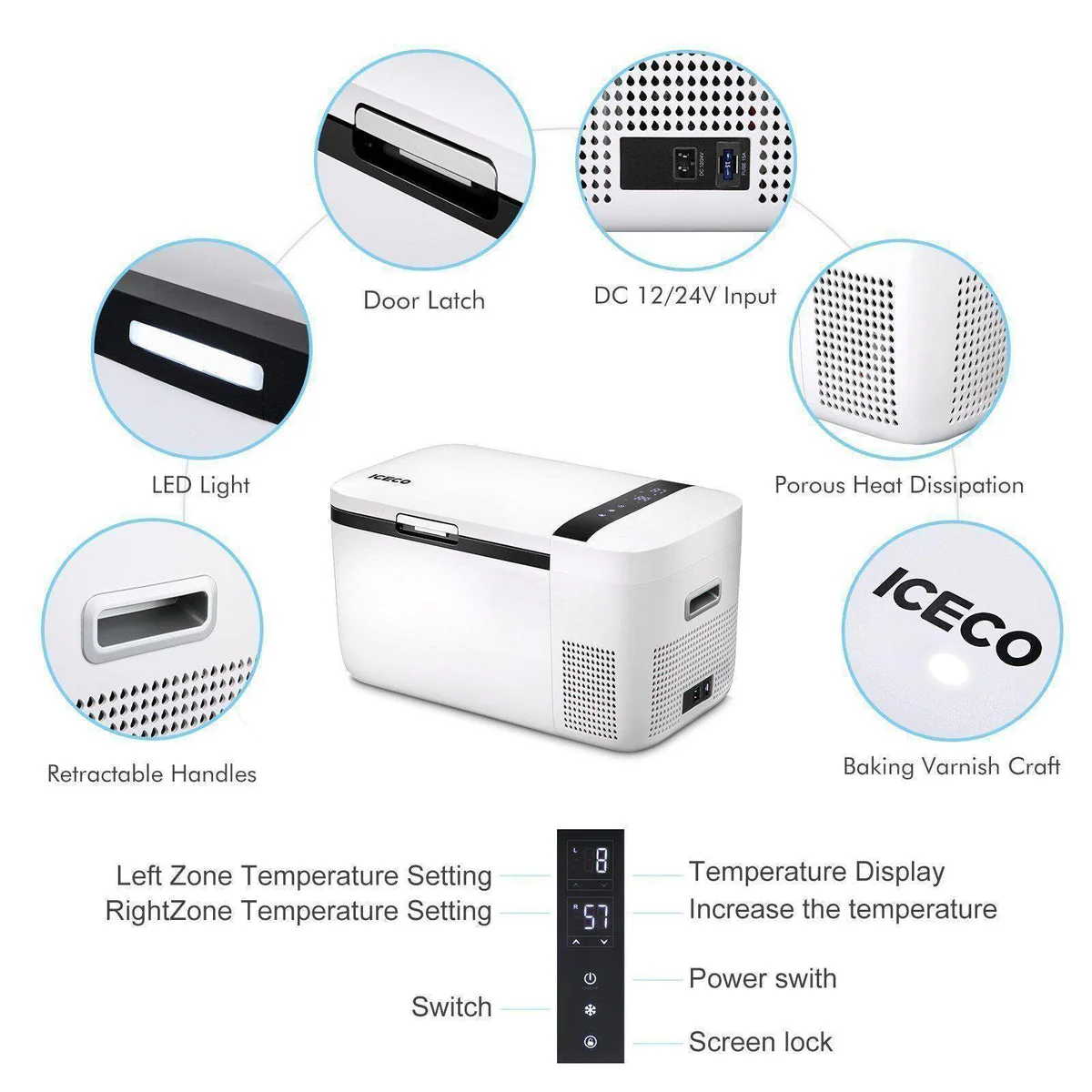 GO20 Dual Zone 12V Portable Freezer| ICECO | 20 LT - Image 17