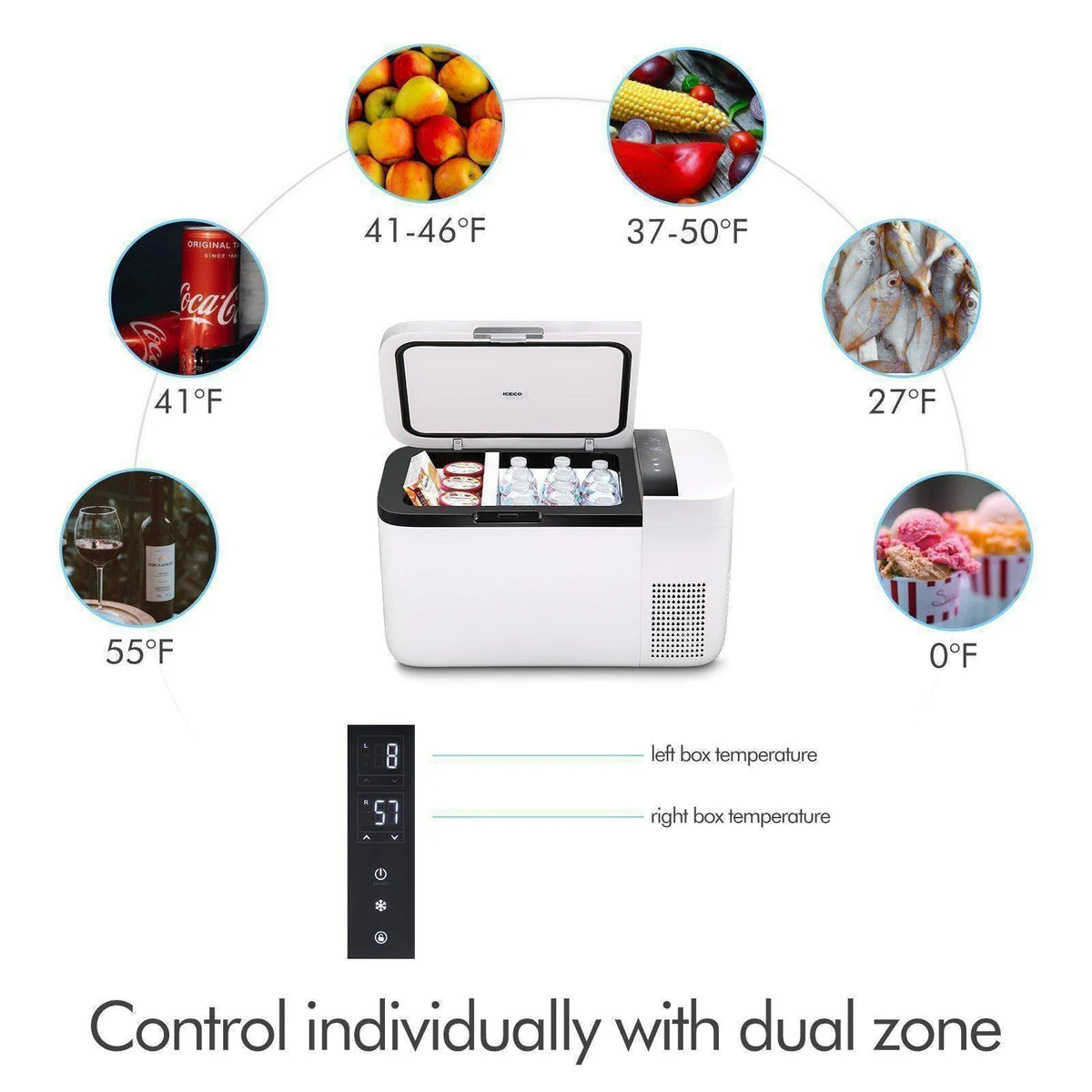 GO20 Dual Zone 12V Portable Freezer| ICECO | 20 LT - Image 18