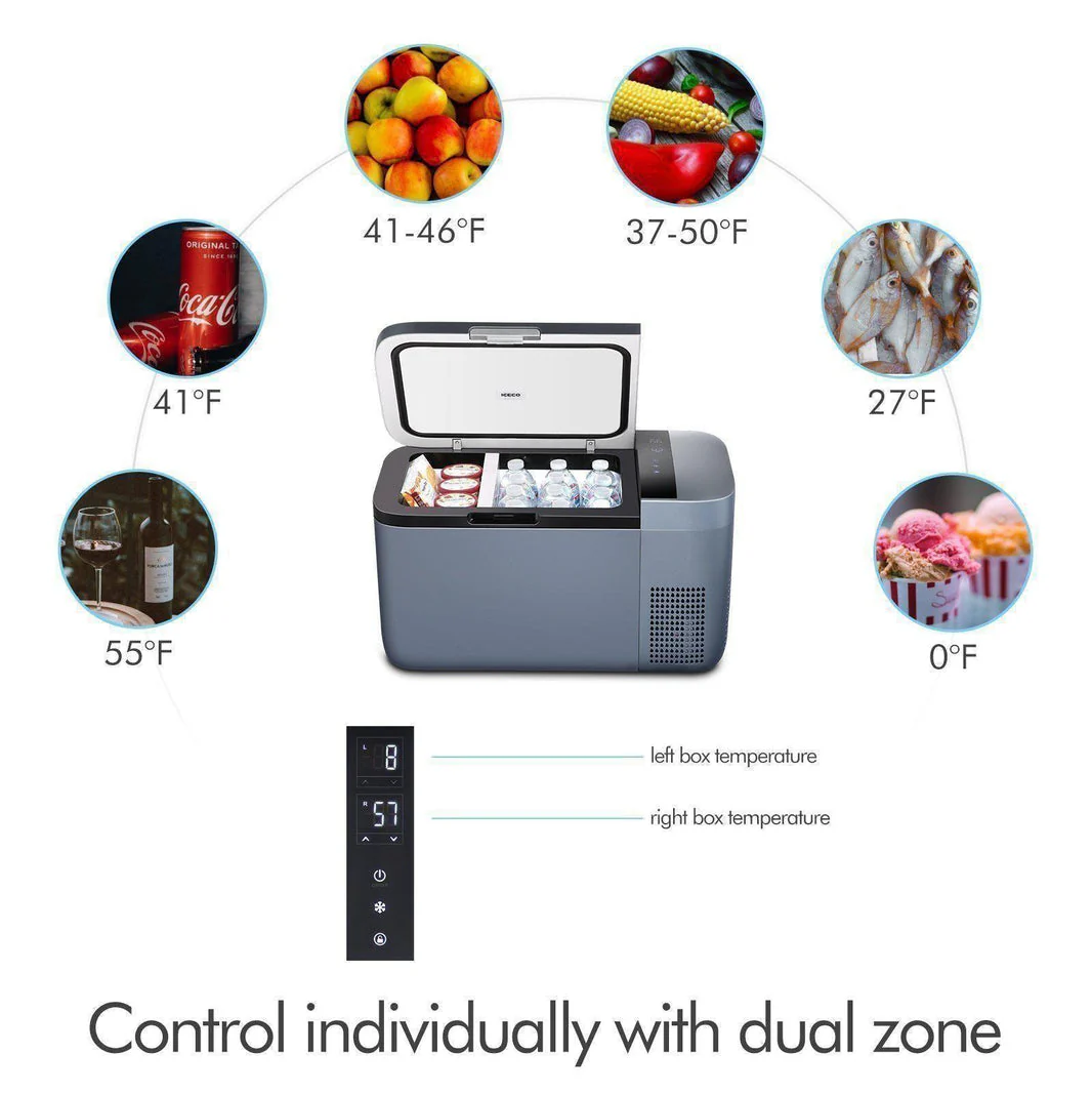 GO20 Dual Zone 12V Portable Freezer| ICECO | 20 LT - Image 8