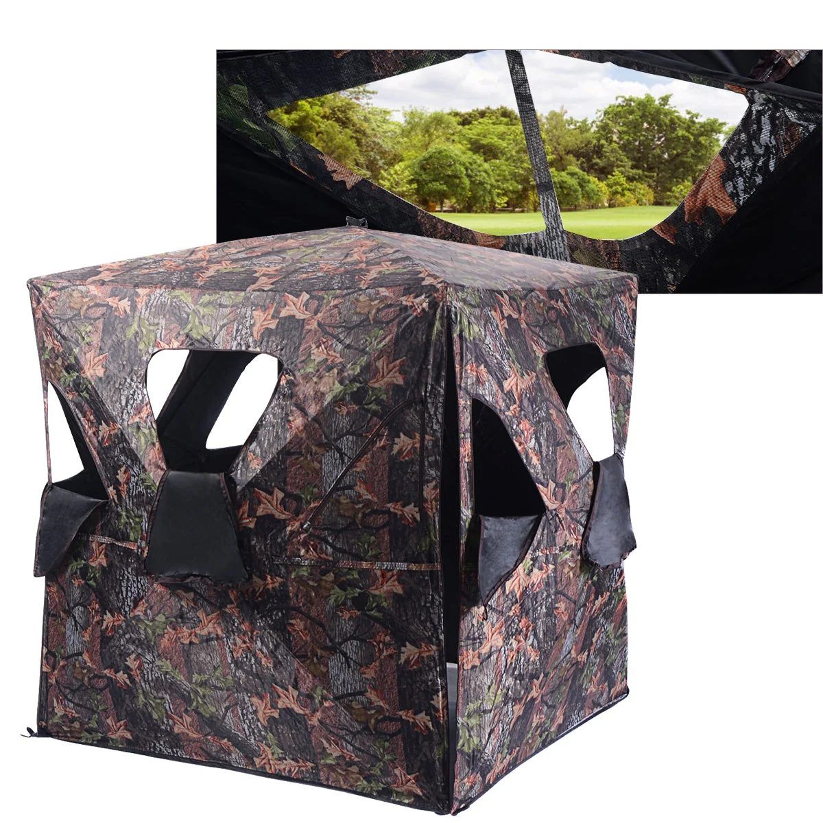Ground Hunting Blind Portable Deer Pop Up Camo Hunter - Image 8