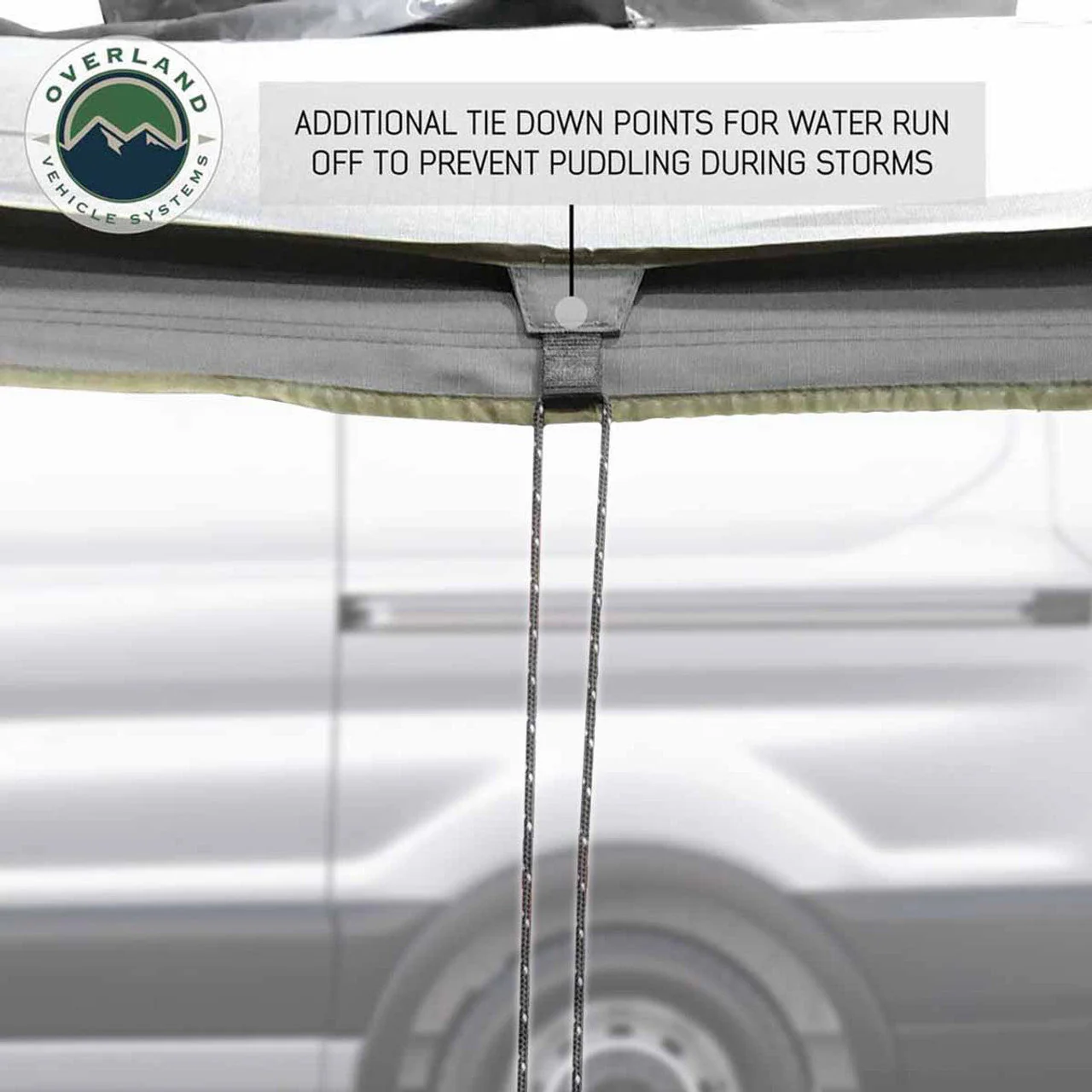 HD Nomadic 180 Degree Awning with Bracket Kit for Mid - High Roofline Vans - Image 3