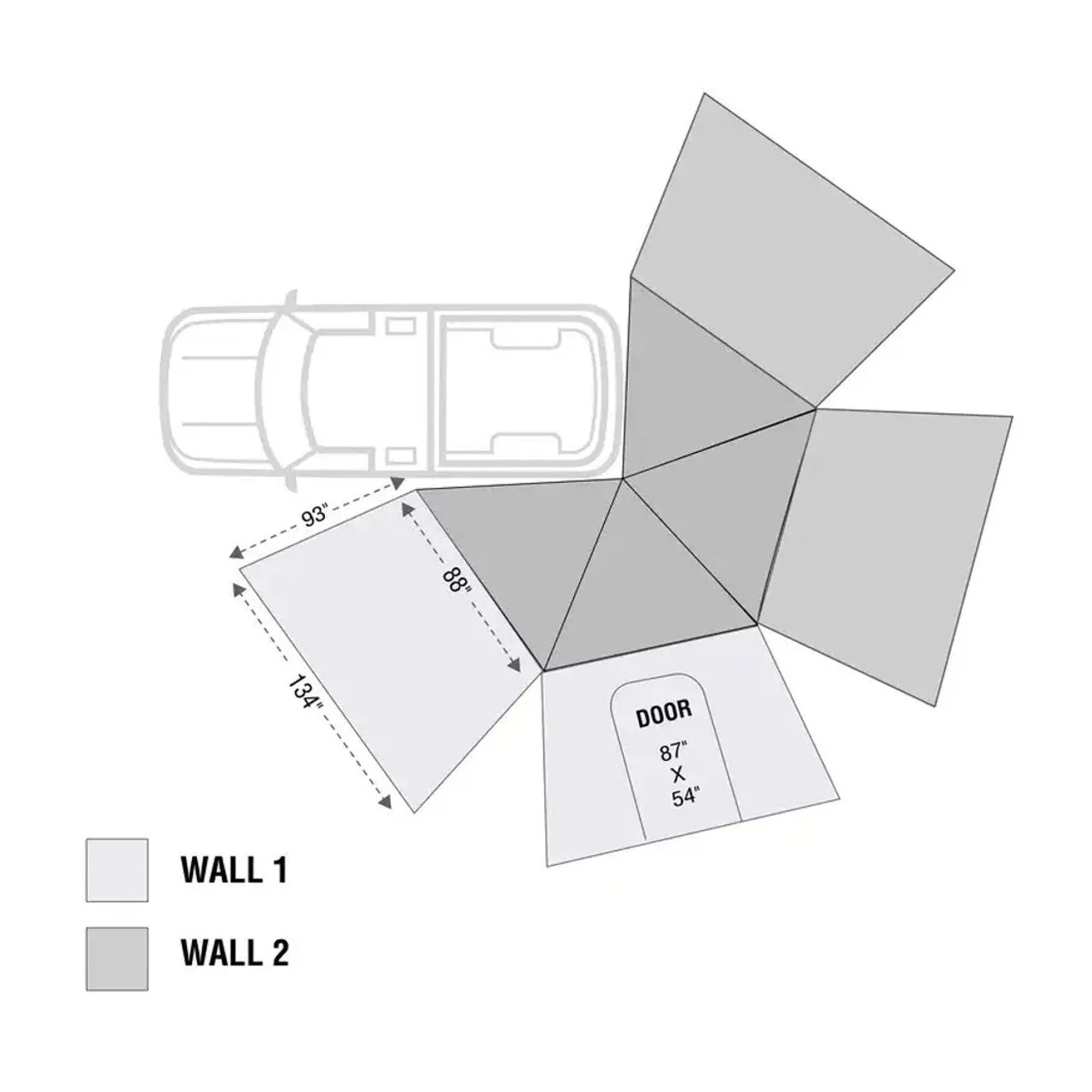 HD Nomadic 270 LT Awning & Wall 1, 2, & Mounting Brackets - Driver Side - Image 19