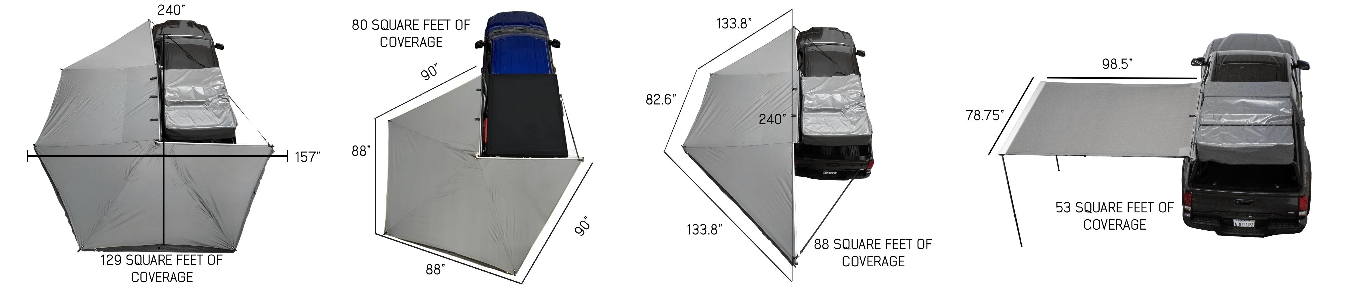 HD Nomadic 270 LT Awning & Wall 1, 2, & Mounting Brackets - Driver Side - Image 21