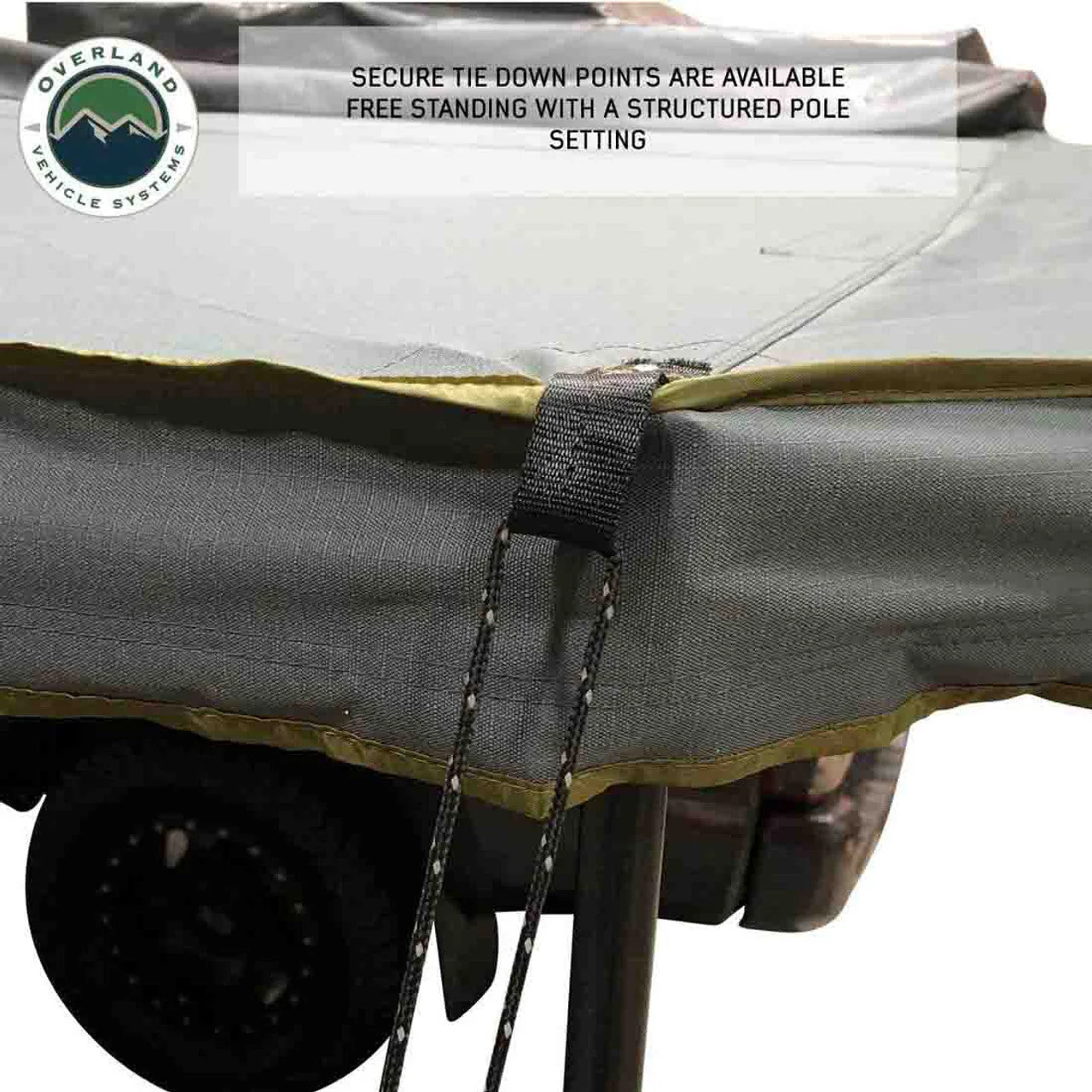 HD Nomadic 270 LTE Awning - Driver Side - Dark Gray with Black Travel Cover Universal - Image 10