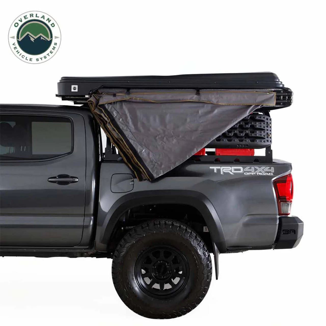 HD Nomadic 270 LTE Awning - Driver Side - Dark Gray with Black Travel Cover Universal - Image 14