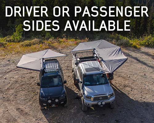HD Nomadic 270 LTE Awning - Driver Side - Dark Gray with Black Travel Cover Universal - Image 21