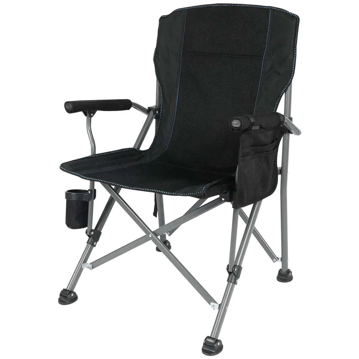 Heavy Duty Folding Camping Chair with High Back & Cup Holder - Image 12