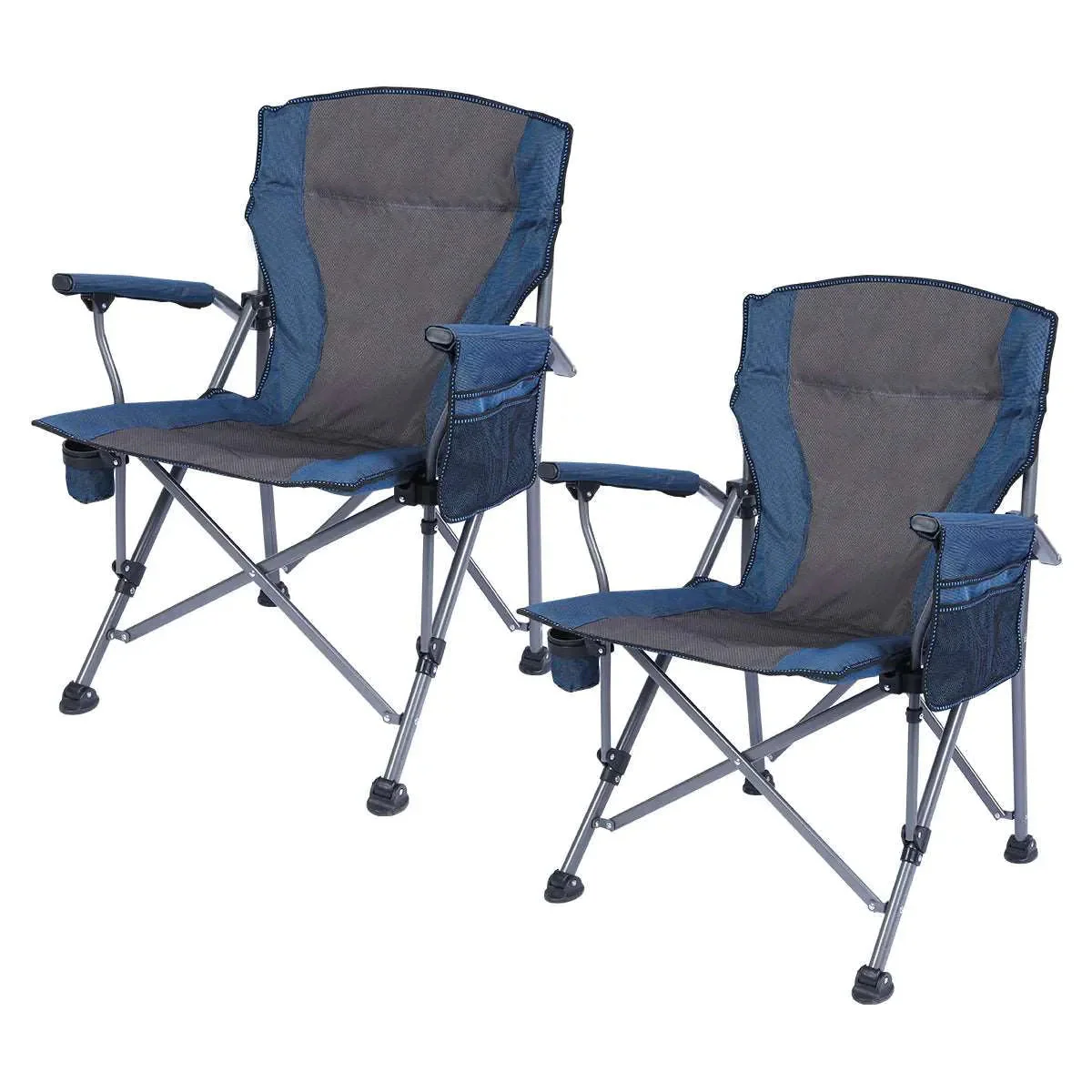 Heavy Duty Folding Camping Chair with High Back & Cup Holder - Image 6