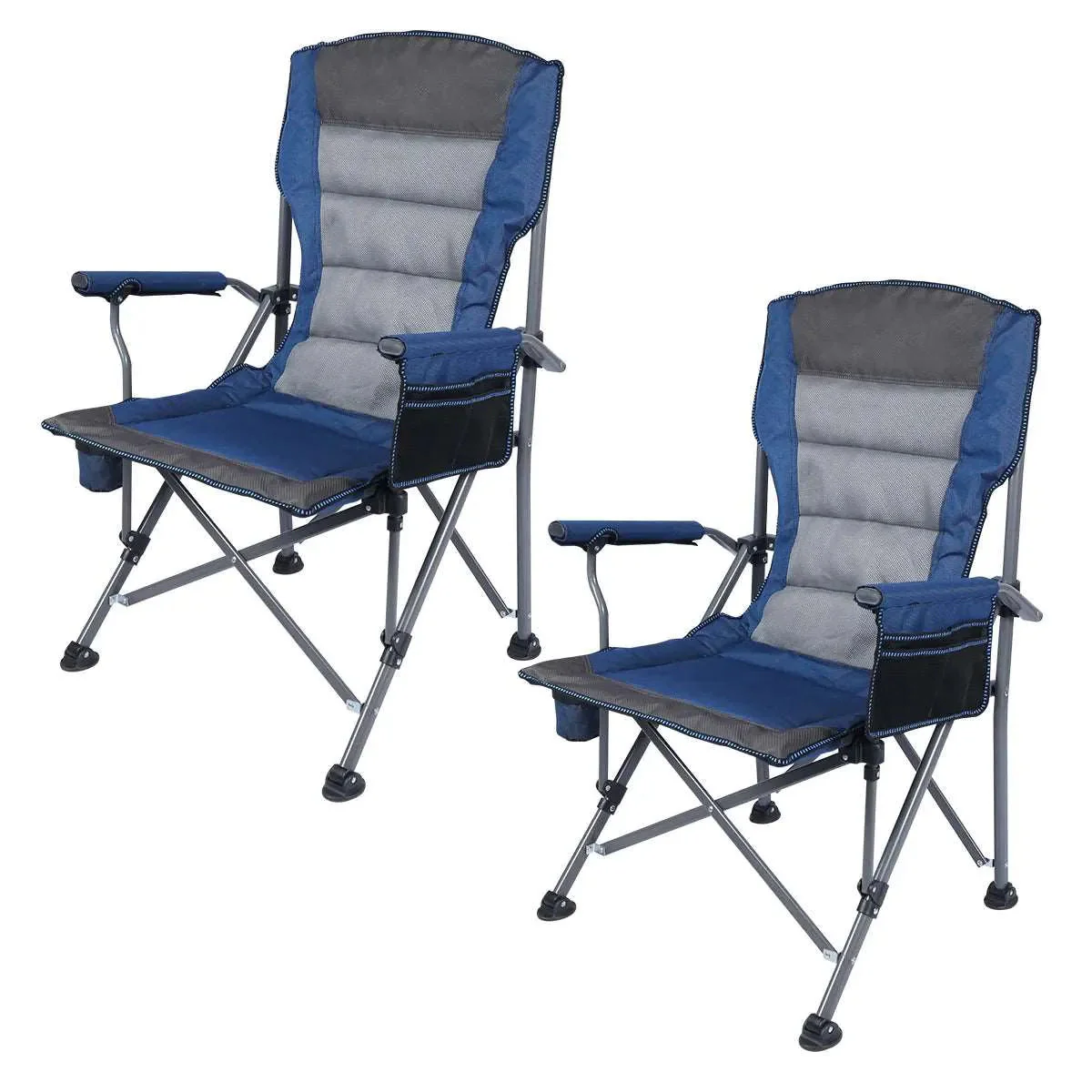 Heavy Duty Folding Camping Chair with High Back & Cup Holder - Image 8