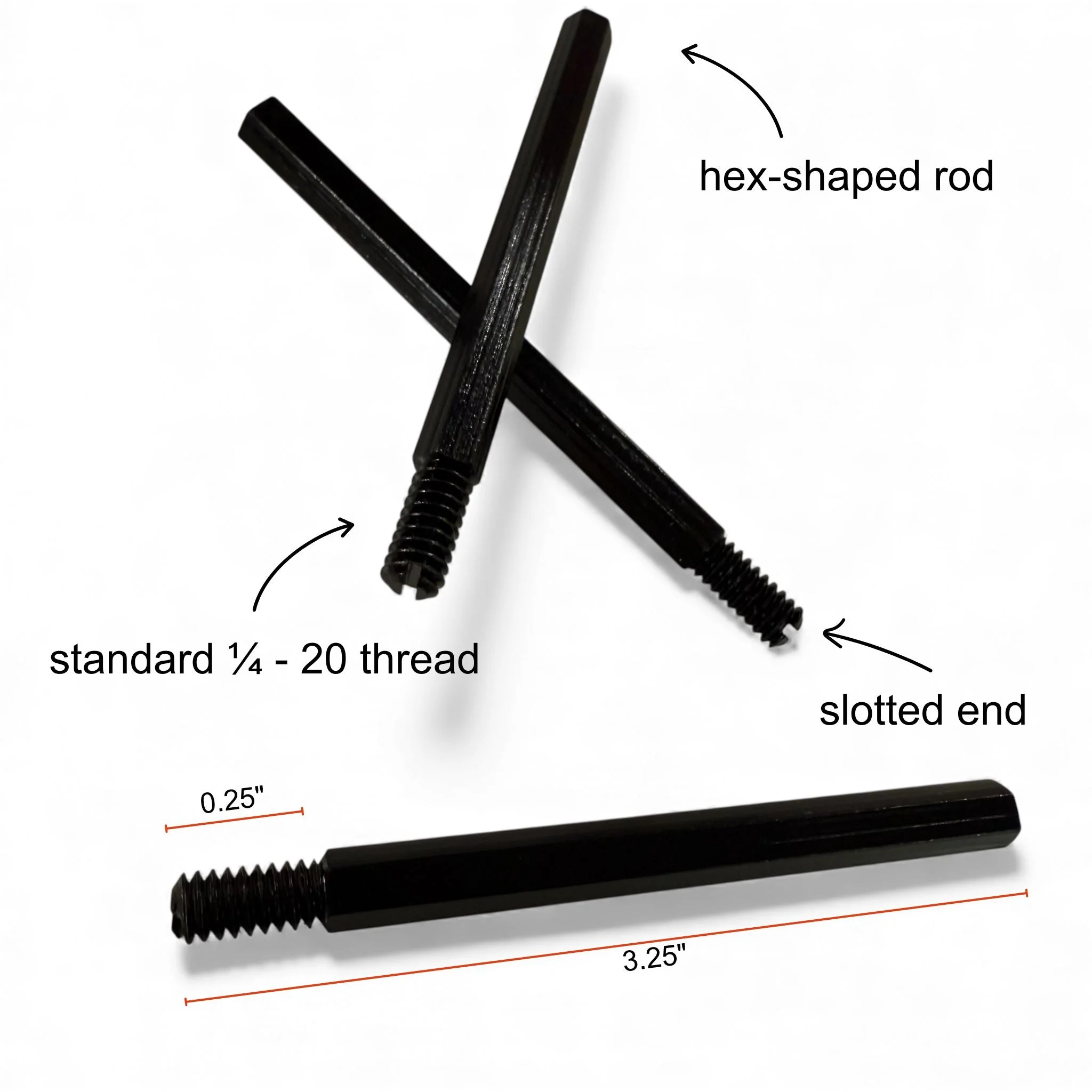Hex Fire-Steel Replacement 3pk Ferro Rods for Scout, Flicker & Slicer Feather Knives - Image 2