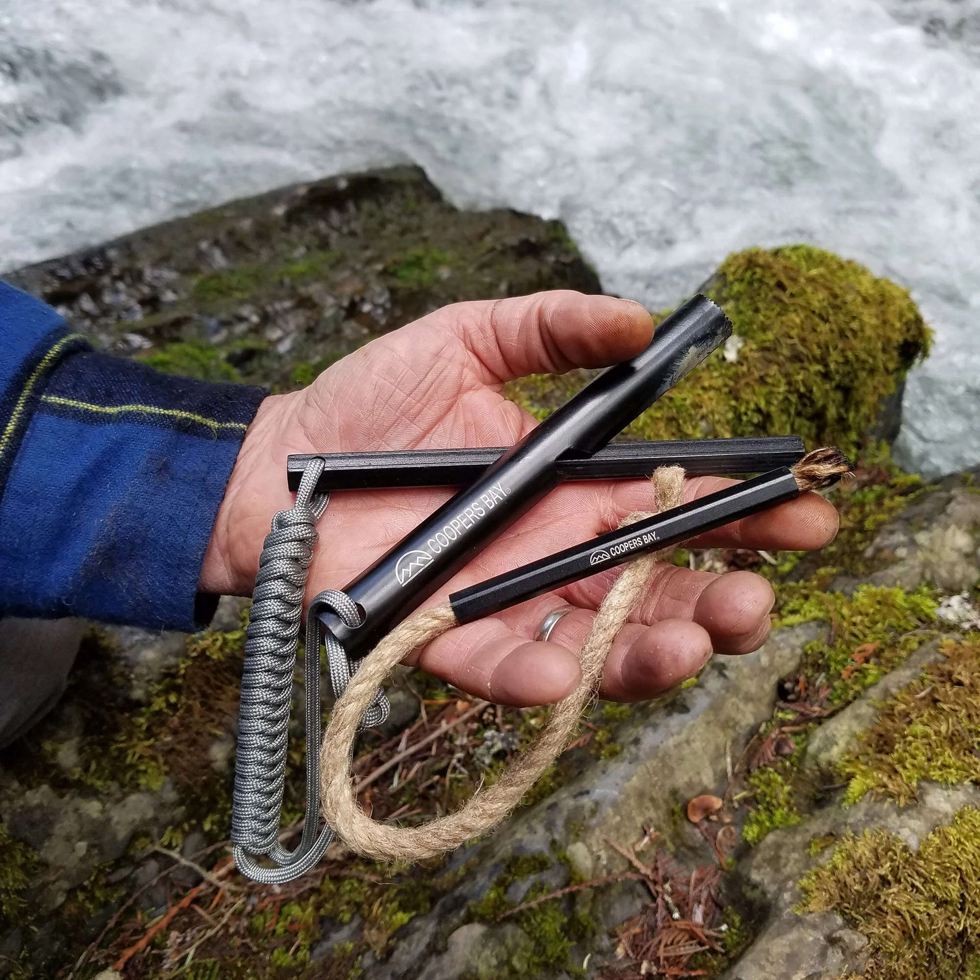 HexaLite™ Ferro Rod & Tinder FireWick Torch Combo Pack - Image 4