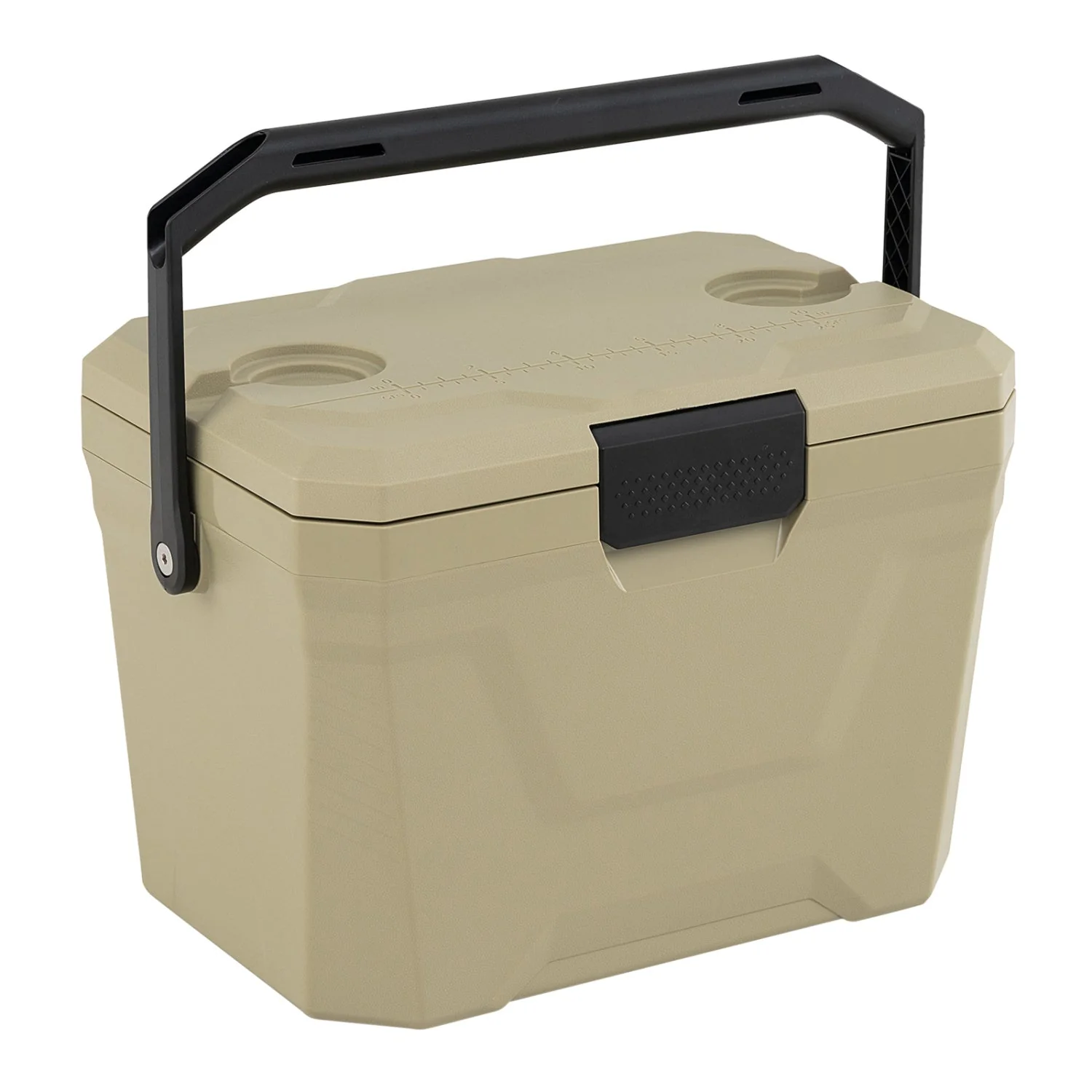 Insulated Portable Cooler Hard Shell Ice Chest with 2 Cup Holders - Image 27