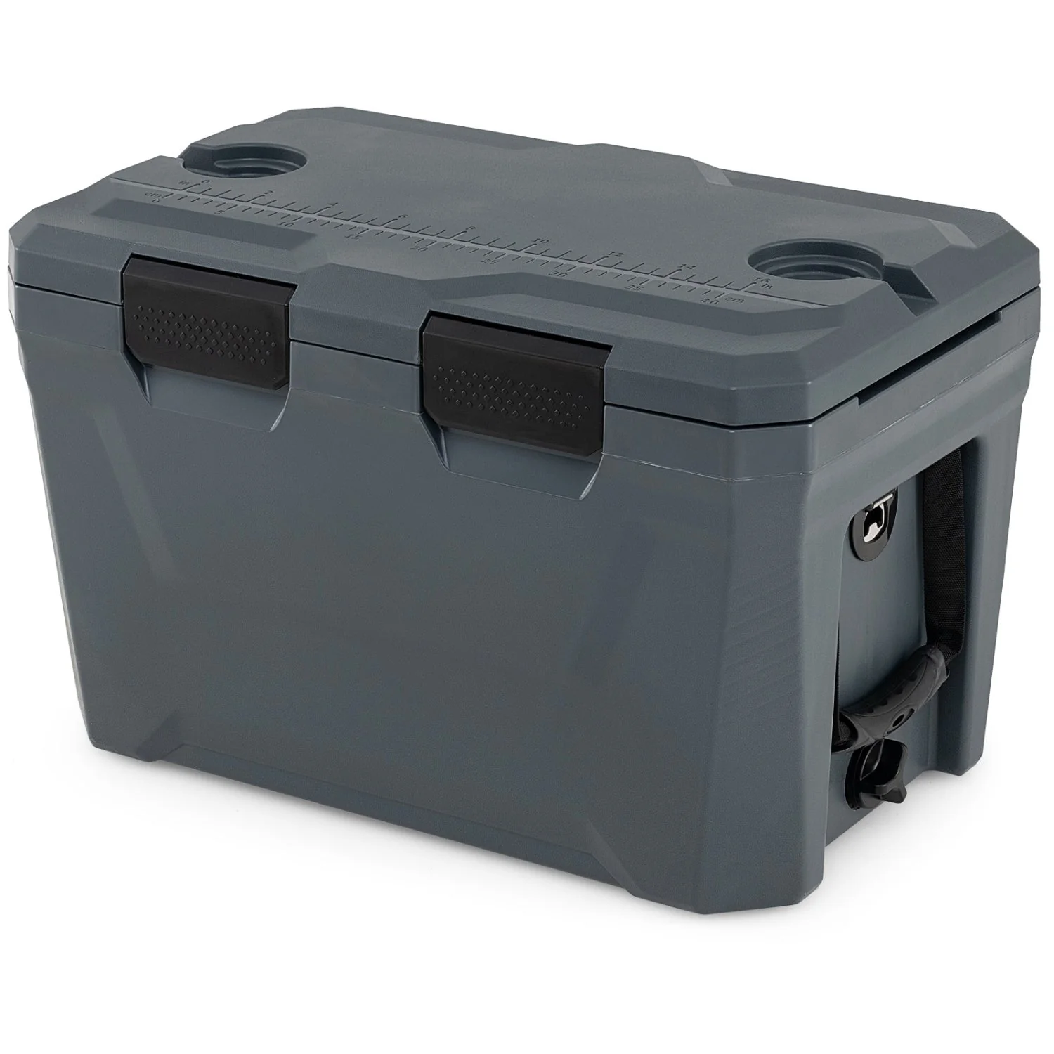 Insulated Portable Cooler Hard Shell Ice Chest with 2 Cup Holders Bottle Opener and Drain Plug - Image 12