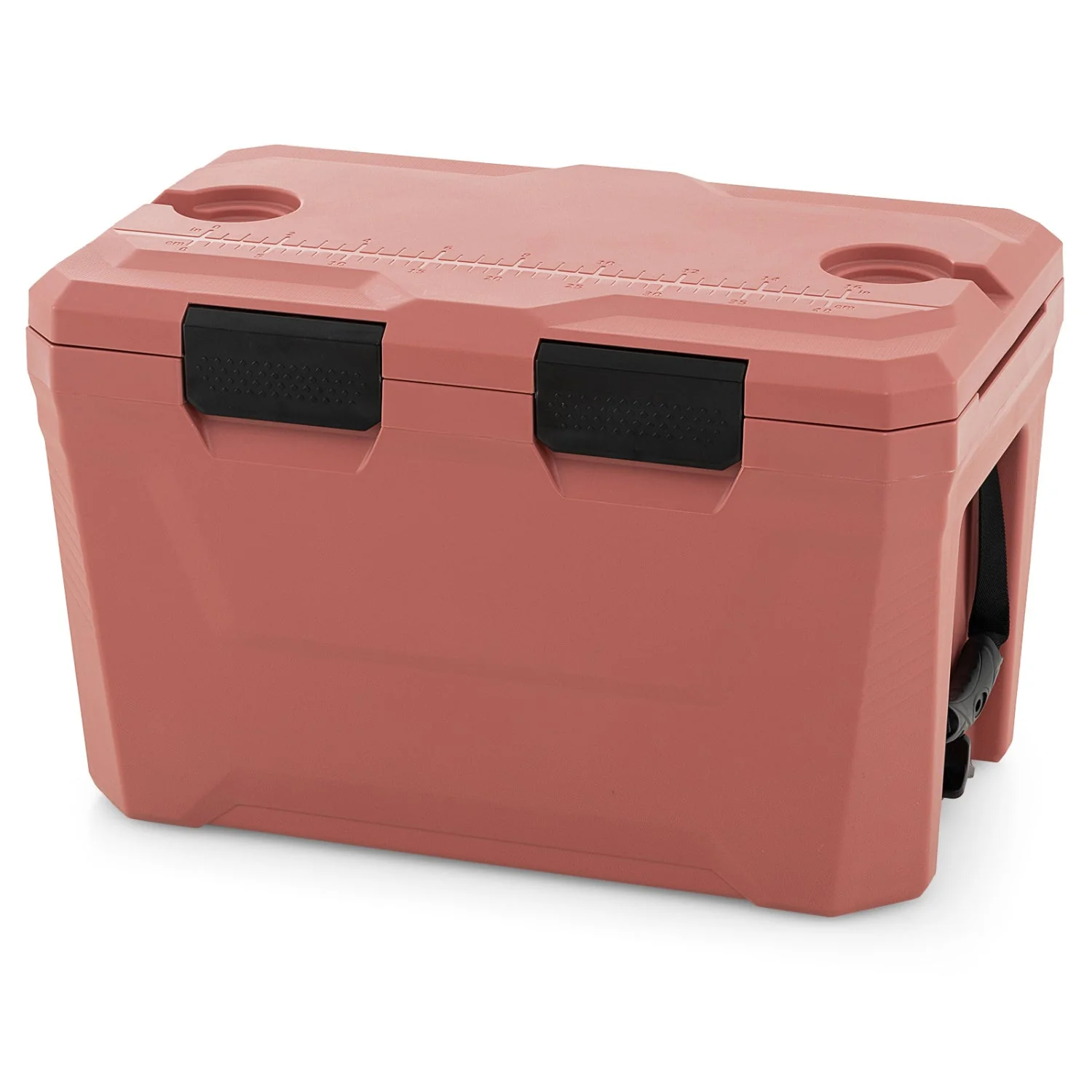 Insulated Portable Cooler Hard Shell Ice Chest with 2 Cup Holders Bottle Opener and Drain Plug - Image 20