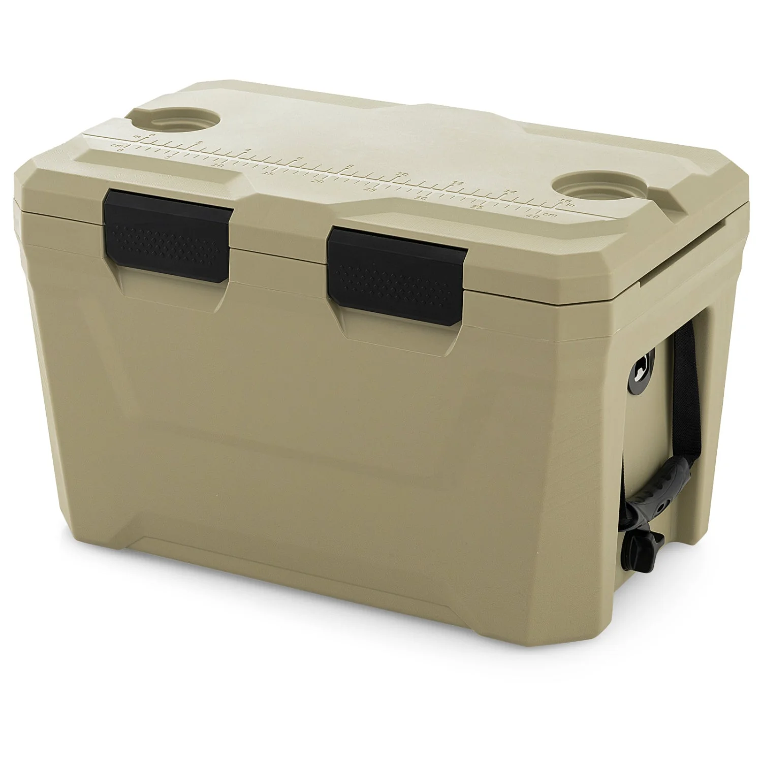 Insulated Portable Cooler Hard Shell Ice Chest with 2 Cup Holders Bottle Opener and Drain Plug - Image 28