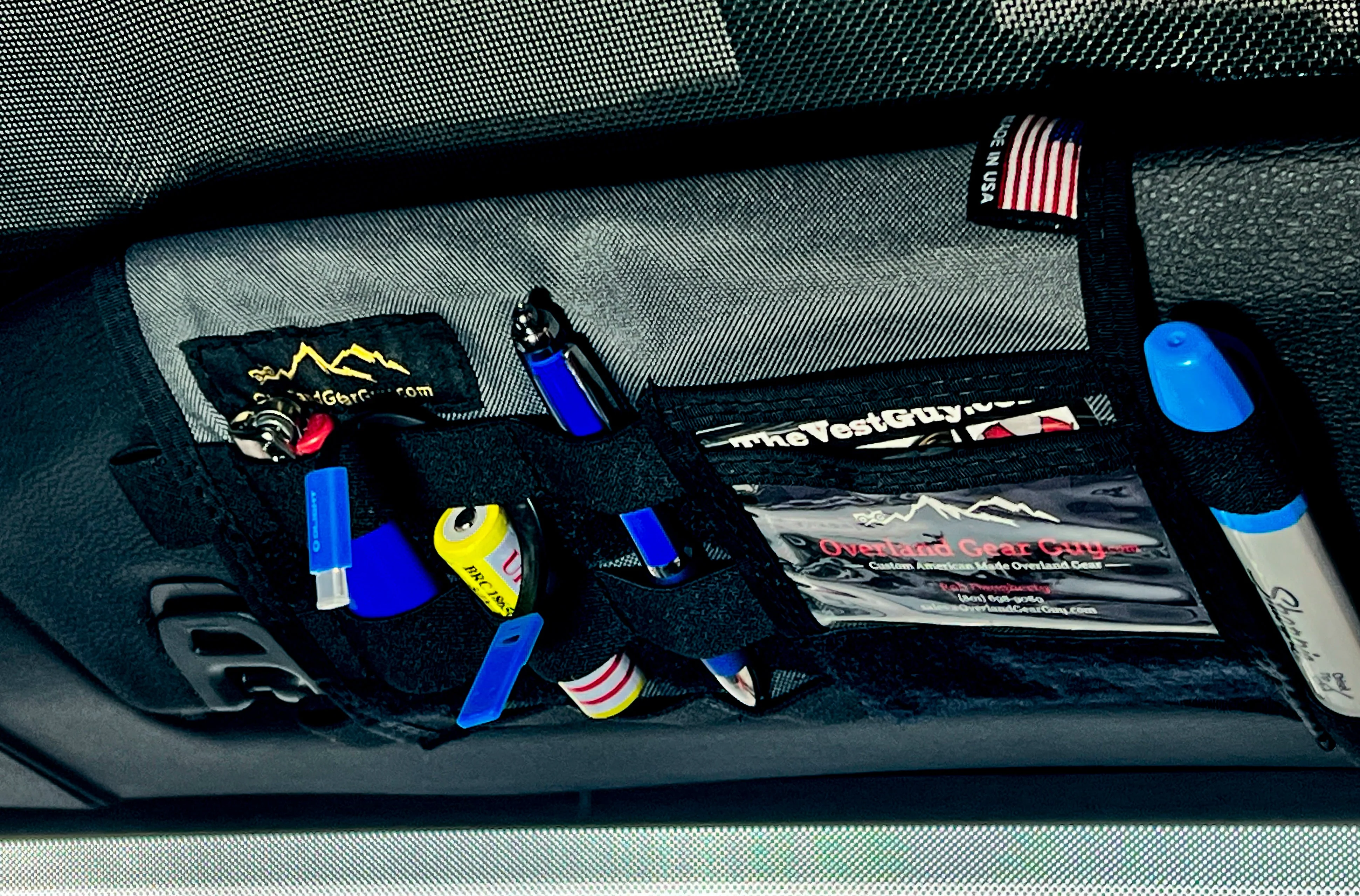 Jeep Gladiator MOLLE Visor Organizer - Tacoma Visor - Image 10