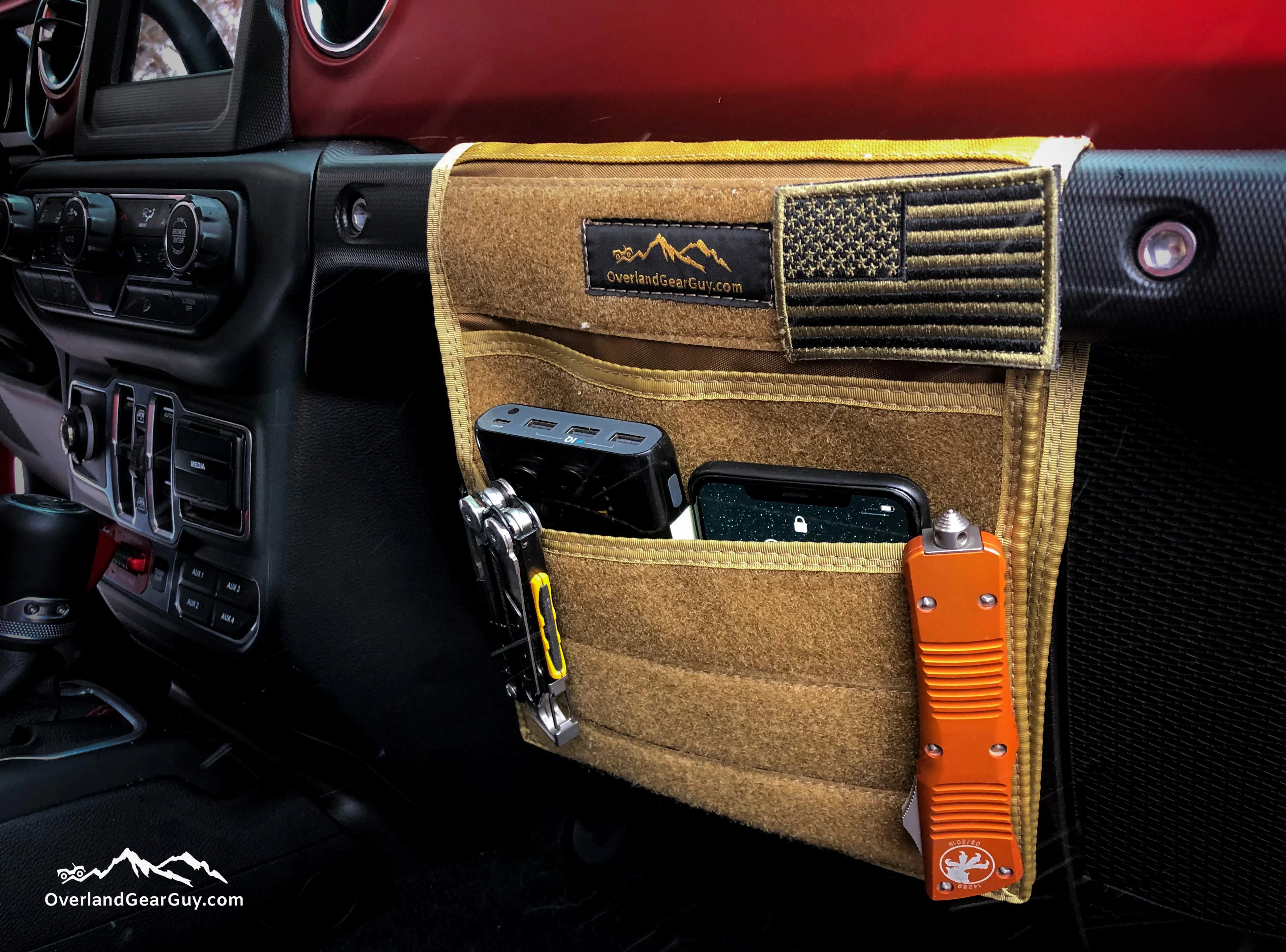 Jeep Grab Handle Velcro Flat Pocket - Image 2
