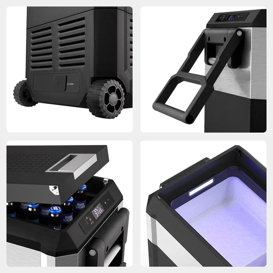 JP40 Pro Dual Zone Wheeled Portable Freezer | ICECO | 40 LT - Image 2